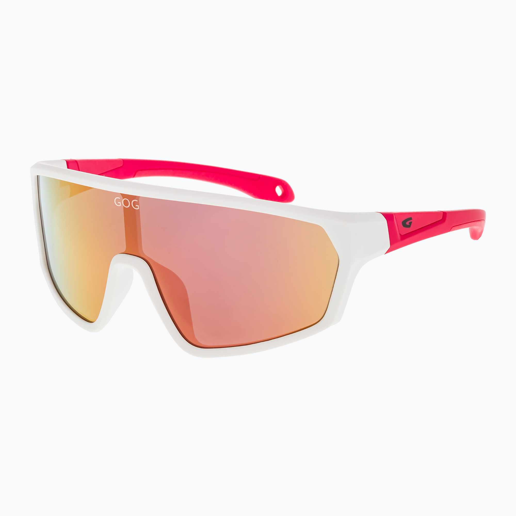 Okulary przeciwsłoneczne dziecięce GOG Flint matt white/neon pink/polychromatic pink | WYSYŁKA W 24H | 30 DNI NA ZWROT