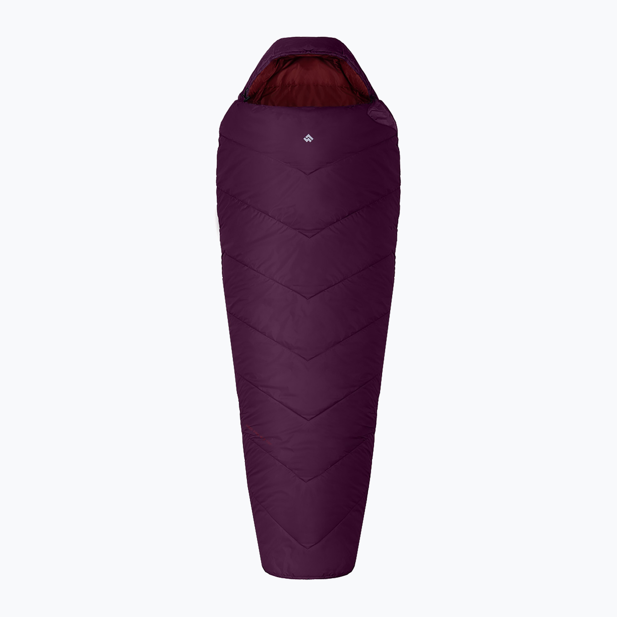 Śpiwór Alpinus Fiber Pro 1100 lewy burgundowy 