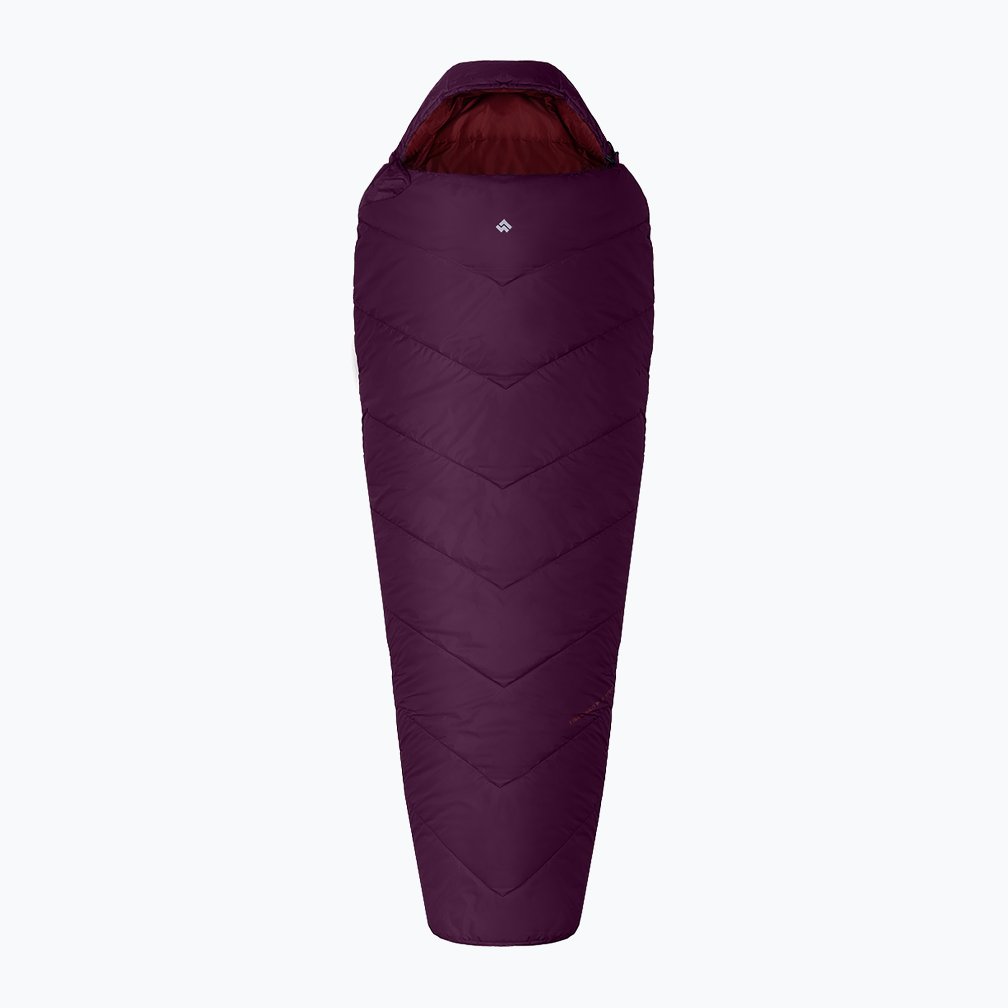 Śpiwór Alpinus Fiber Pro 1100 prawy burgundowy 