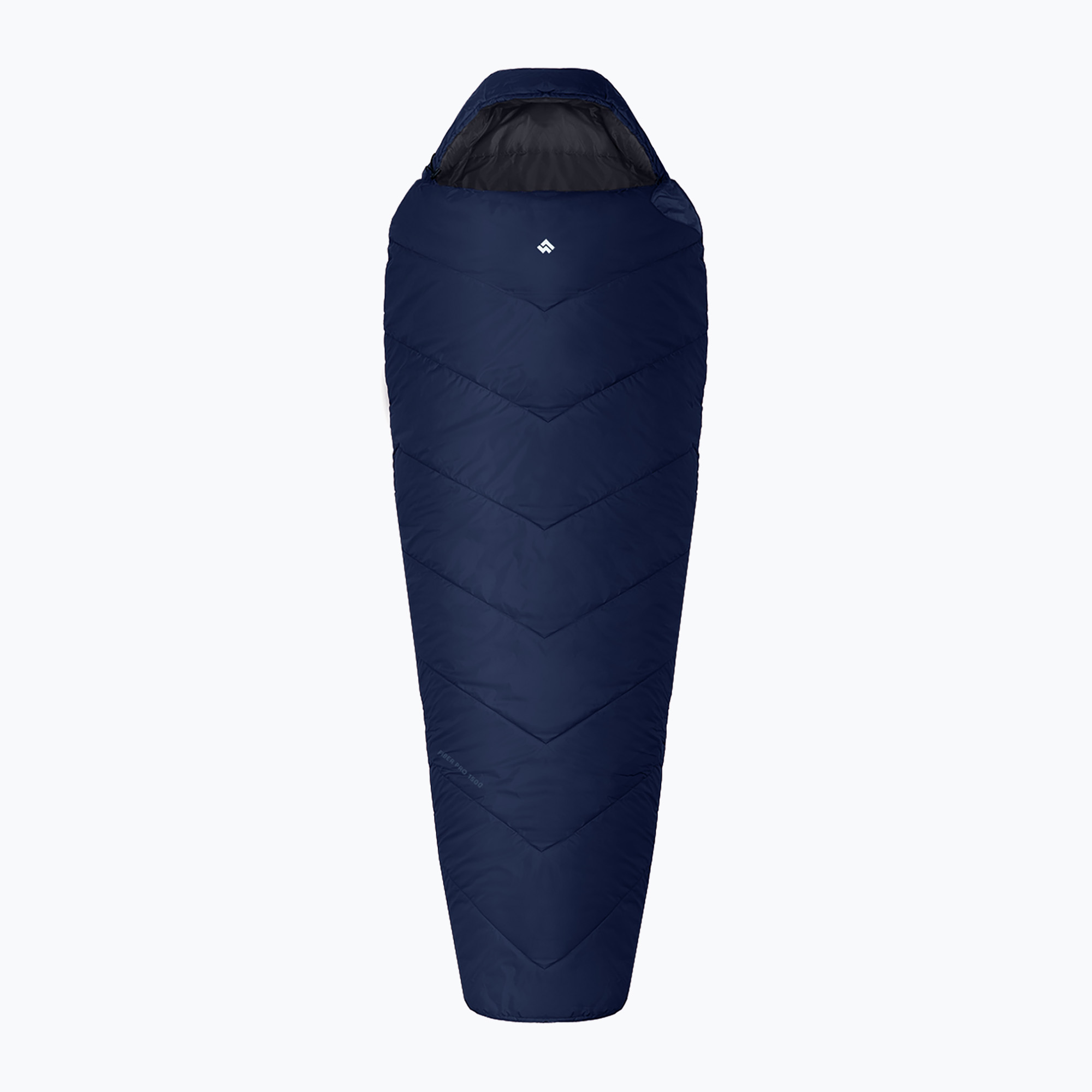 Śpiwór Alpinus Fiber Pro 1500 lewy granatowy 