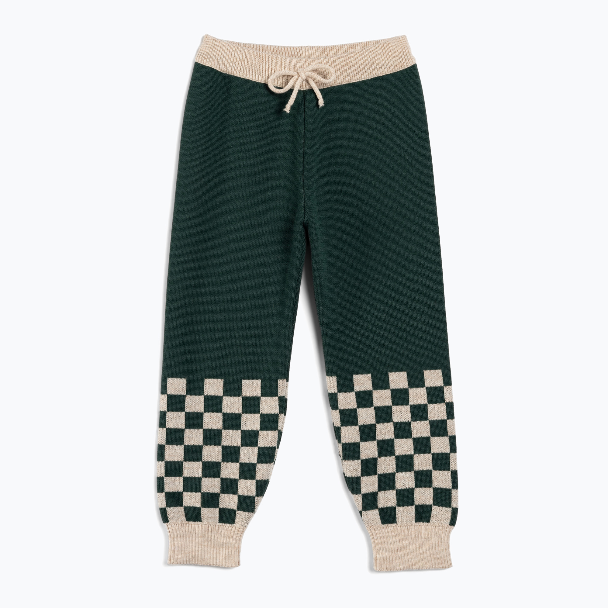 Spodnie dziecięce KID STORY Merino green chessboard | WYSYŁKA W 24H | 30 DNI NA ZWROT