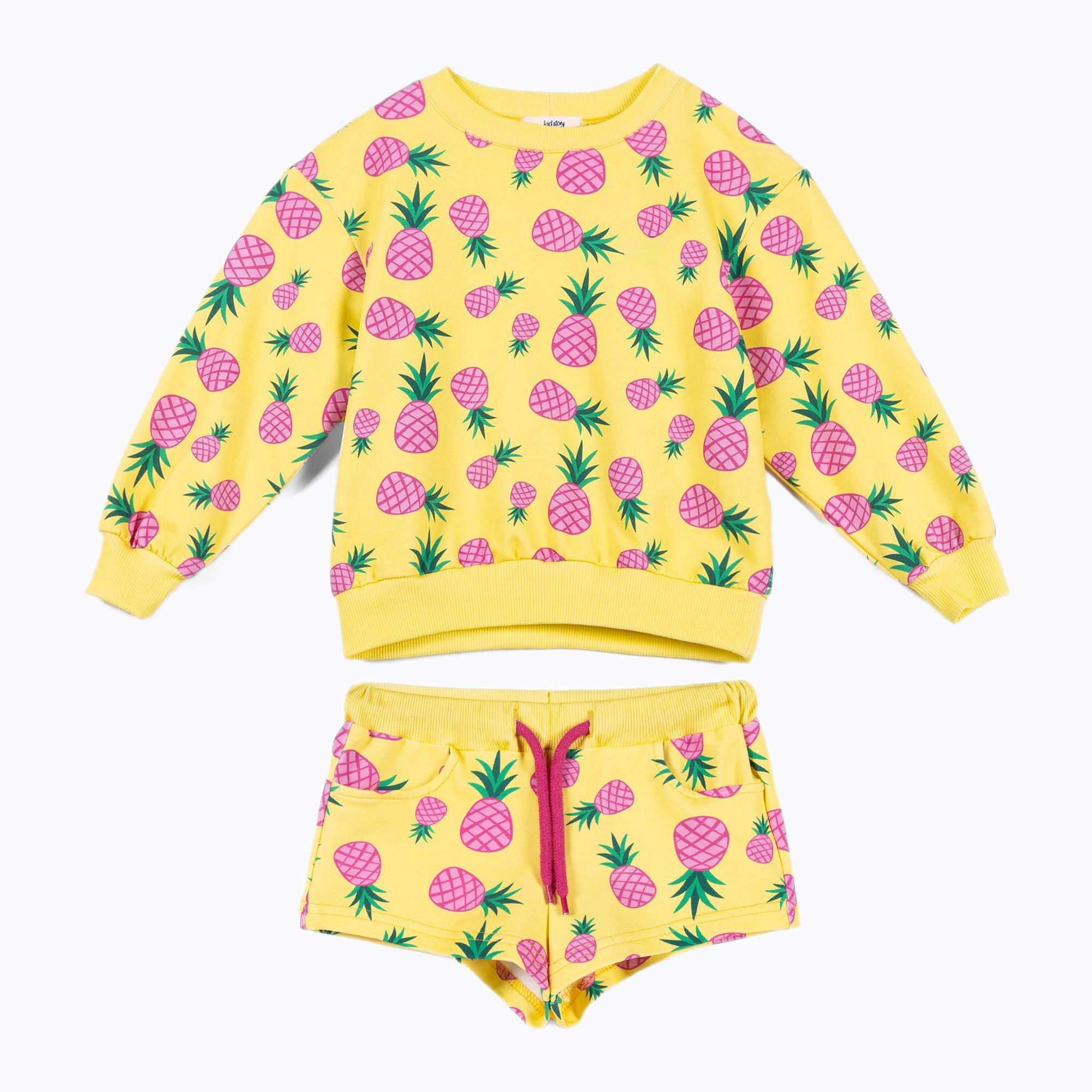 Komplet dziecięcy KID STORY Bluza i Spodenki sweet pineapple | WYSYŁKA W 24H | 30 DNI NA ZWROT