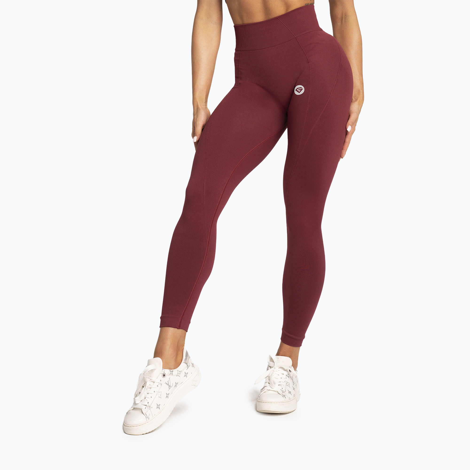 Legginsy damskie Gym Glamour Basic Scrunch burgundy | WYSYŁKA W 24H | 30 DNI NA ZWROT