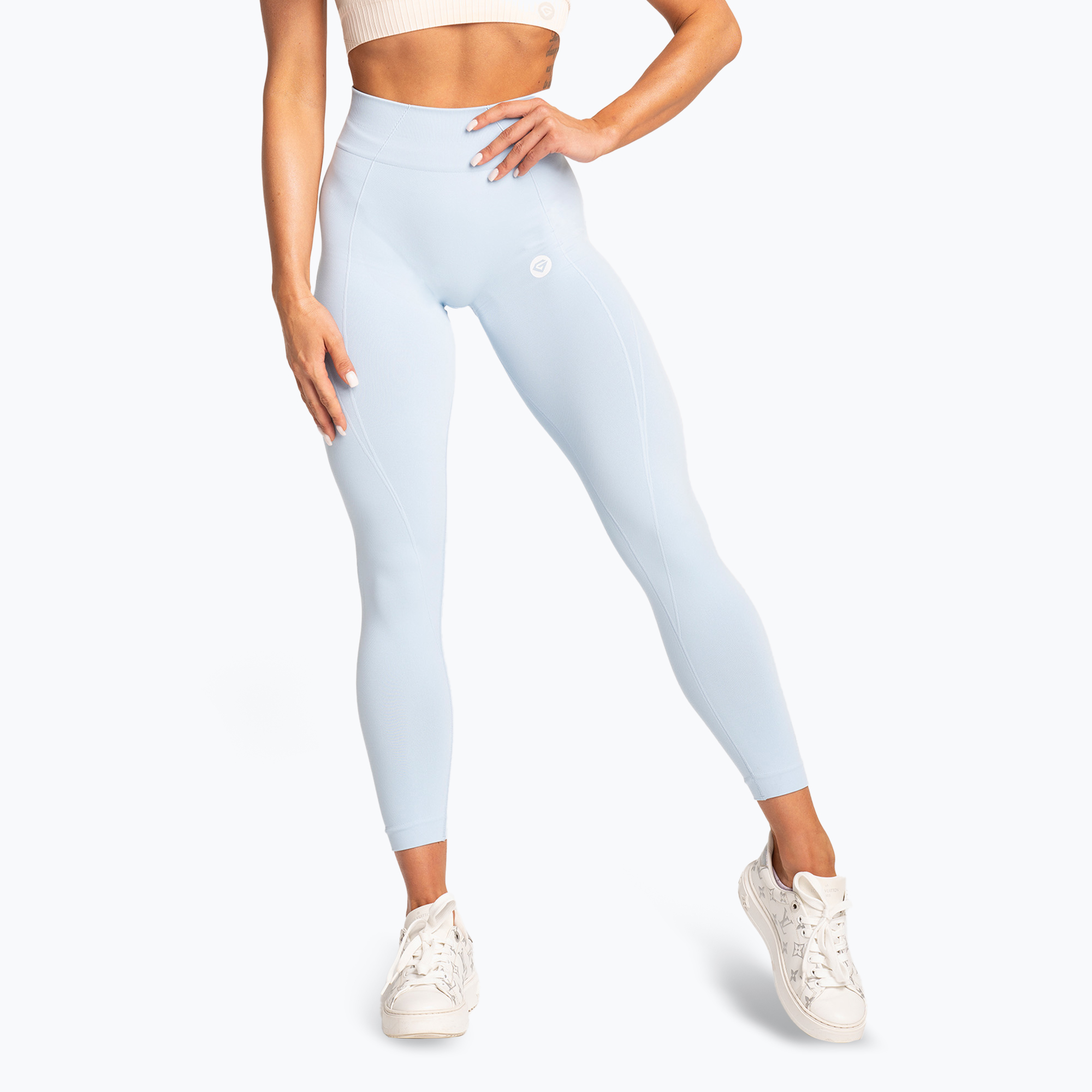 Legginsy damskie Gym Glamour Basic Scrunch blue | WYSYŁKA W 24H | 30 DNI NA ZWROT