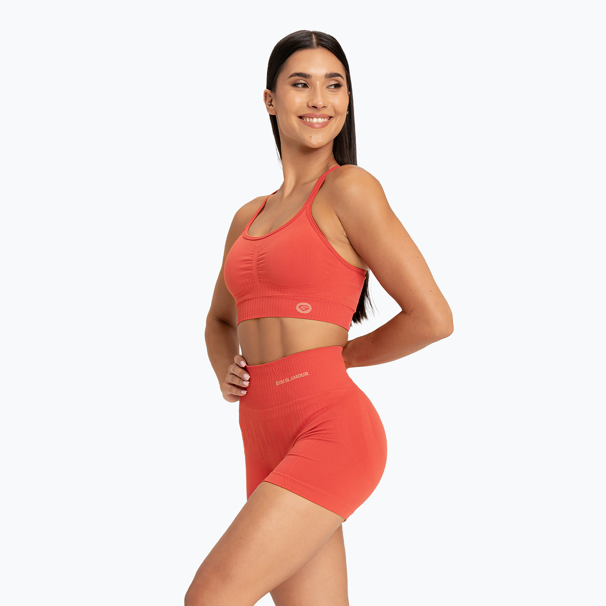 Spodenki treningowe damskie Gym Glamour Push Up 2.0 magic melon | WYSYŁKA W 24H | 30 DNI NA ZWROT