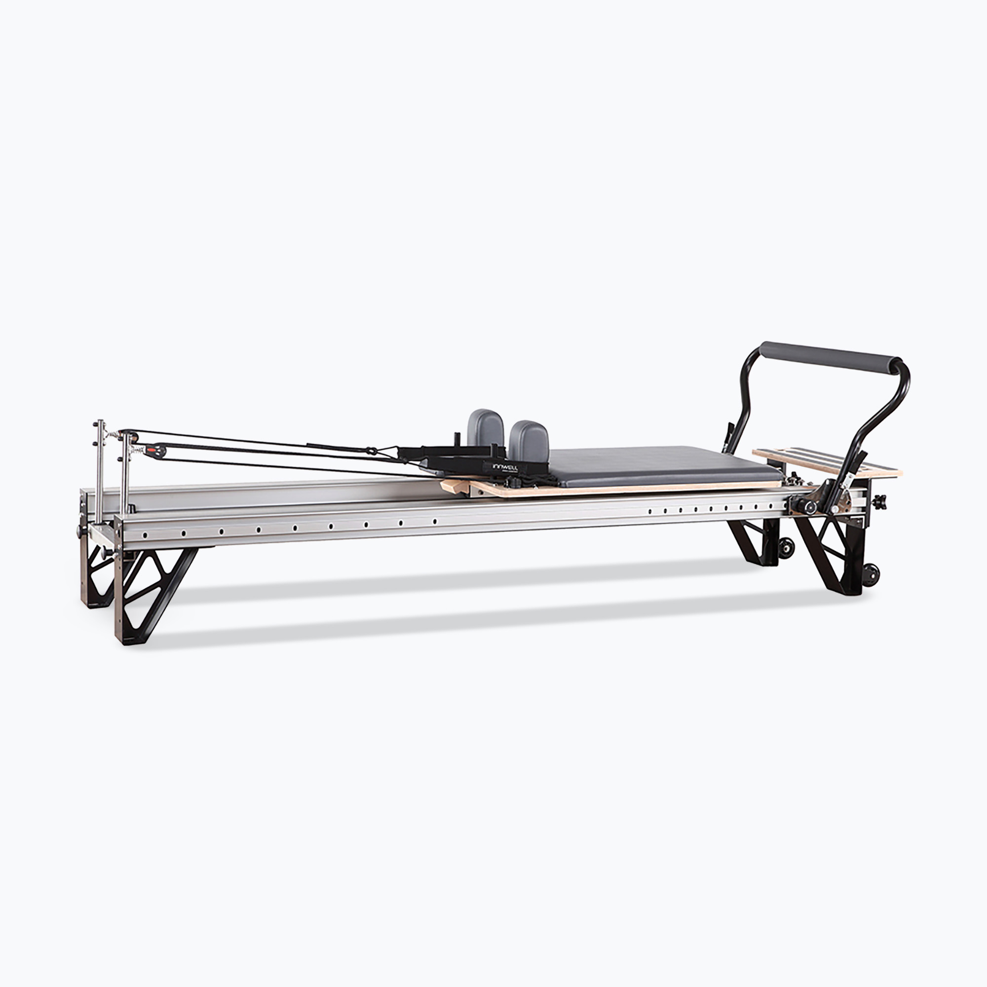 Reformer with sliding footbar Innwell Aluminium silver/black 