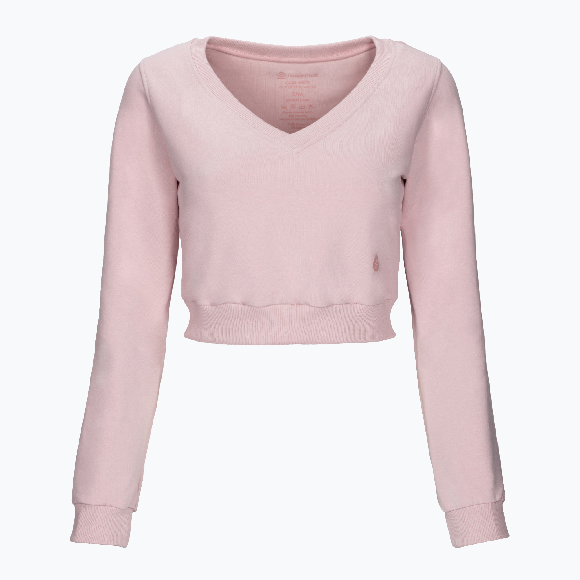 Bluza do jogi damska Moonholi MOONDUST Crop Top różowa 211 | WYSYŁKA W 24H | 30 DNI NA ZWROT