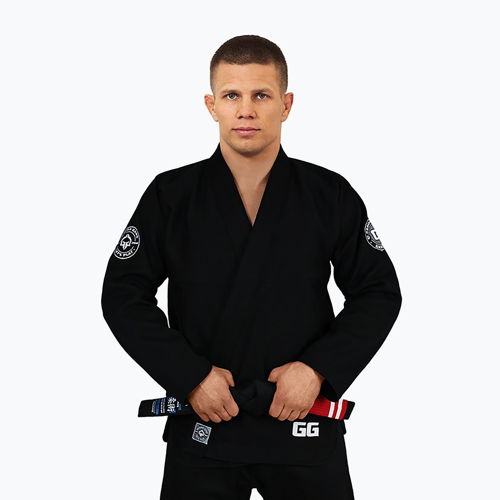 Zdjęcia - Ubrania do sportów walki Ground Game GI do brazylijskiego jiu-jitsu męskie  Gamer czarne | WYSYŁKA W 