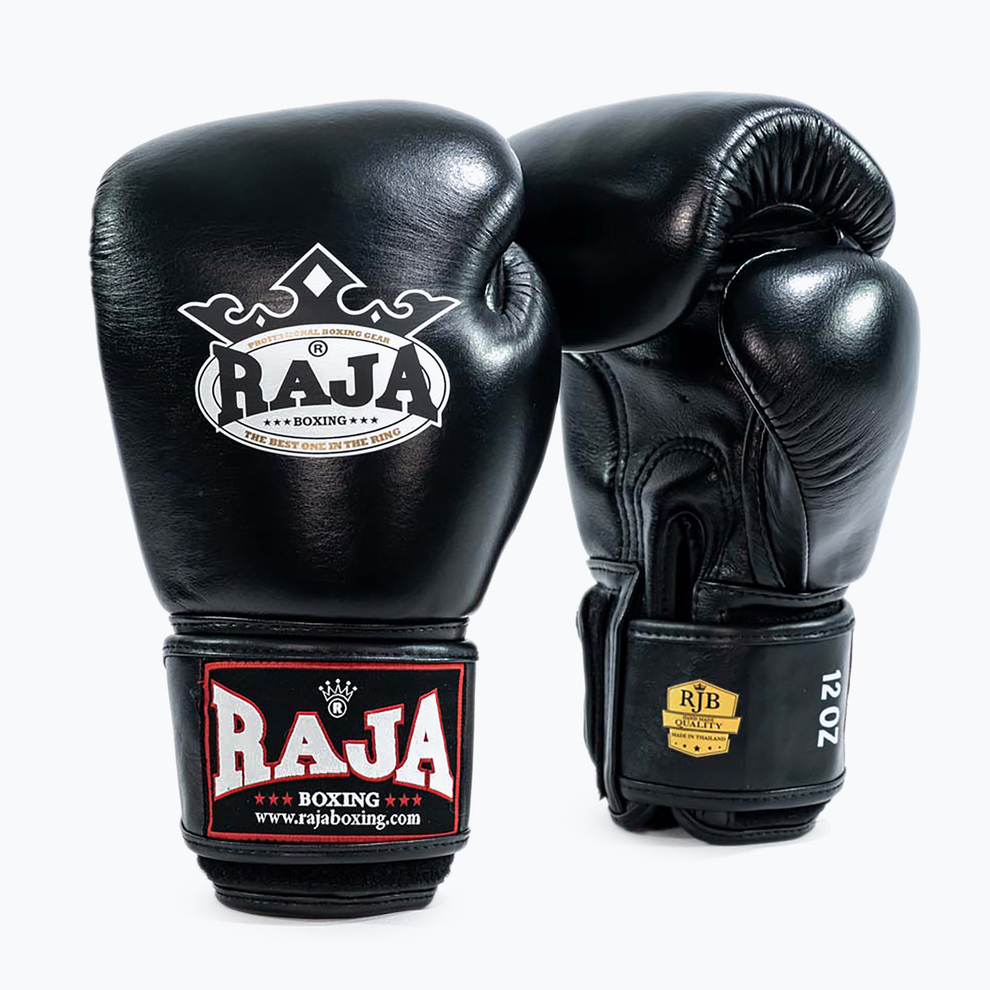 Rękawice bokserskie RAJA BOXING Single Standard Genuine Leather black | WYSYŁKA W 24H | 30 DNI NA ZWROT