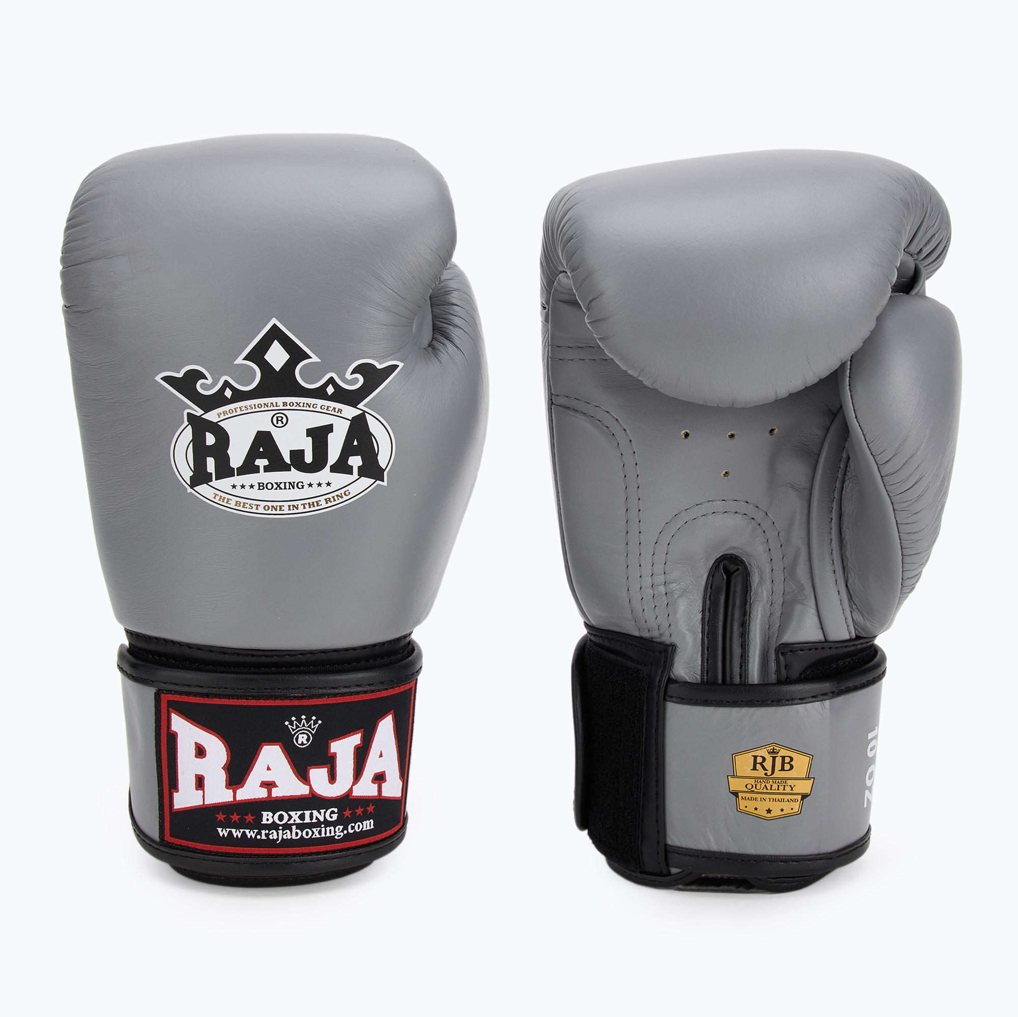 Rękawice bokserskie RAJA BOXING Single Standard Genuine Leather grey | WYSYŁKA W 24H | 30 DNI NA ZWROT