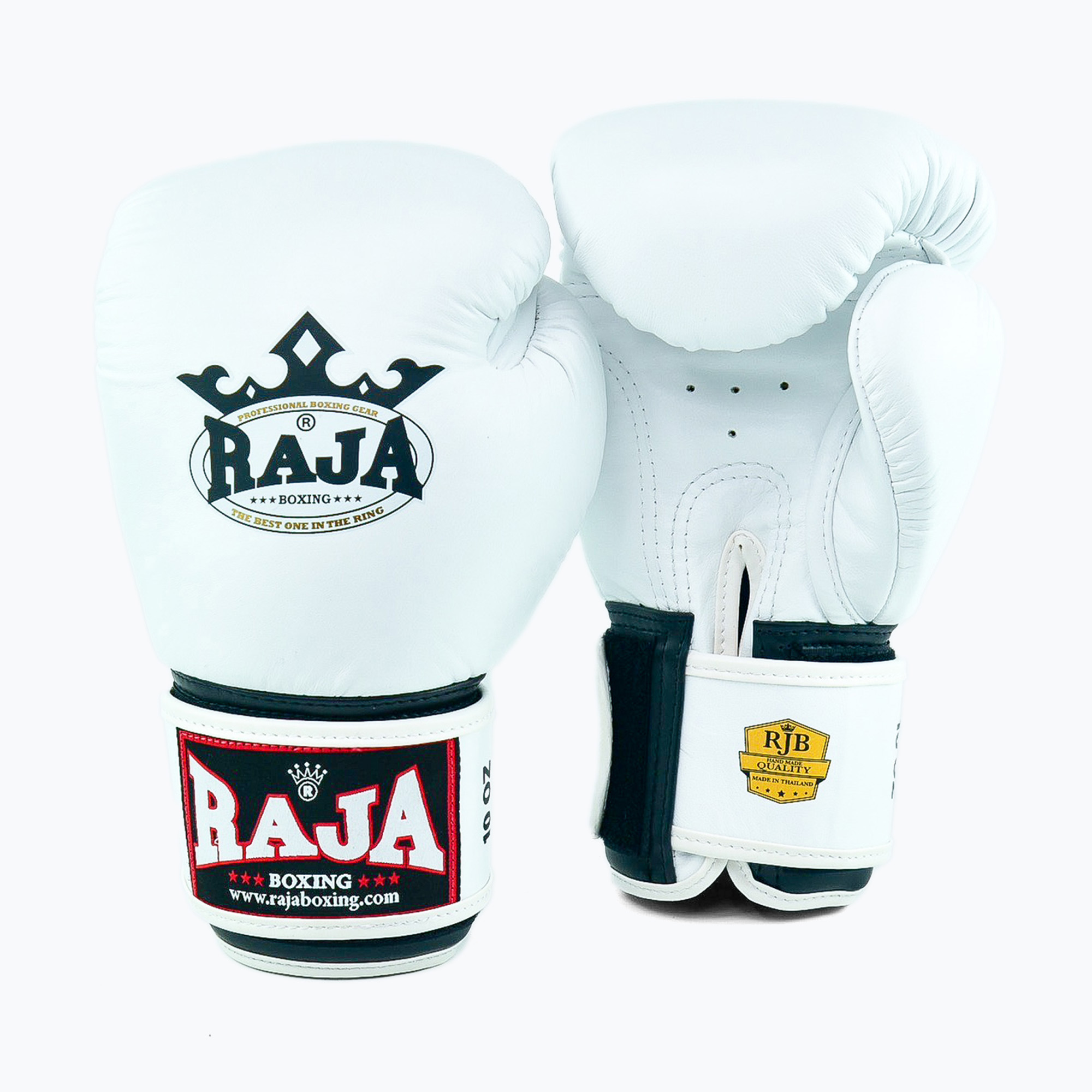 Rękawice bokserskie RAJA BOXING Single Standard Genuine Leather white | WYSYŁKA W 24H | 30 DNI NA ZWROT