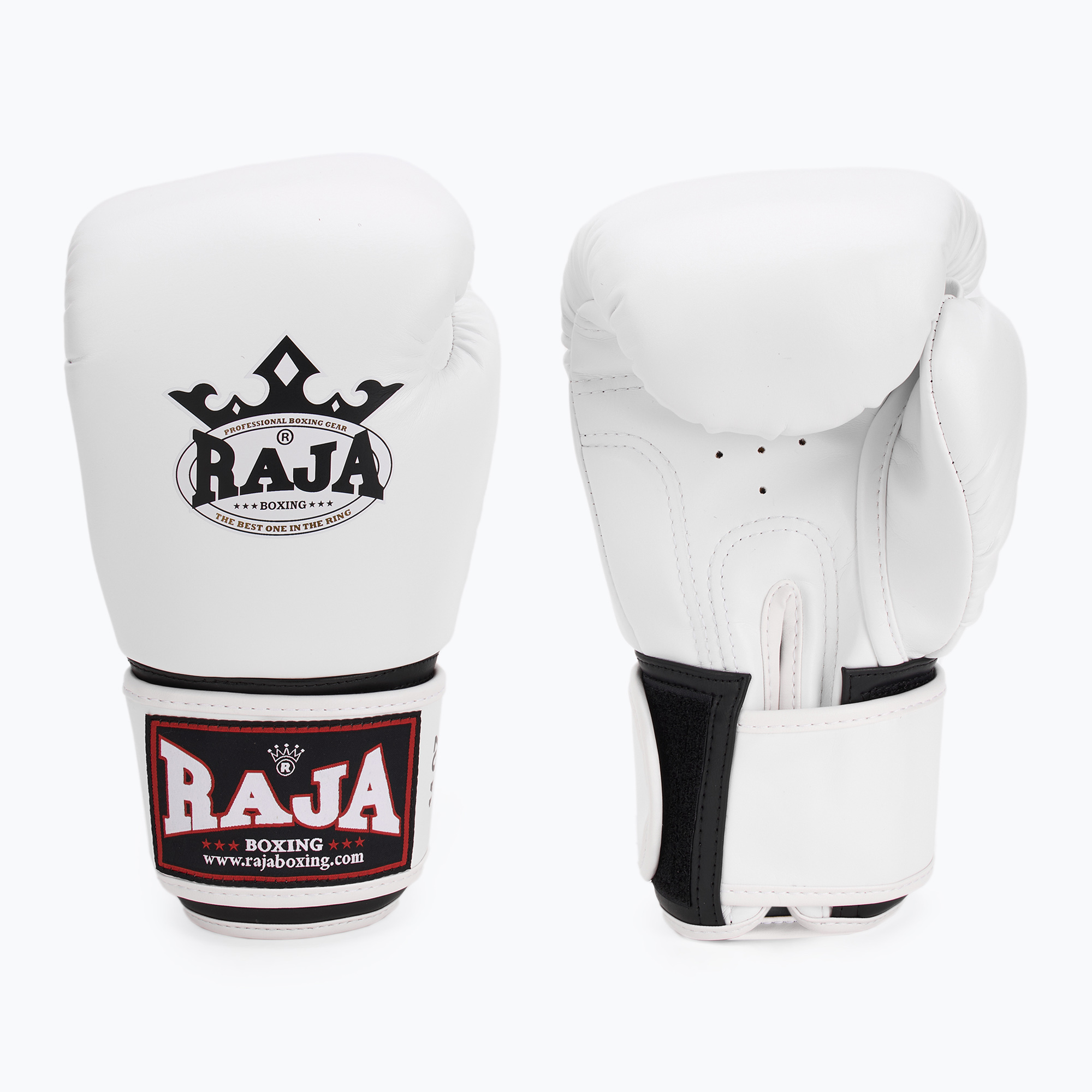 Rękawice bokserskie RAJA BOXING Single Semi Leather white | WYSYŁKA W 24H | 30 DNI NA ZWROT