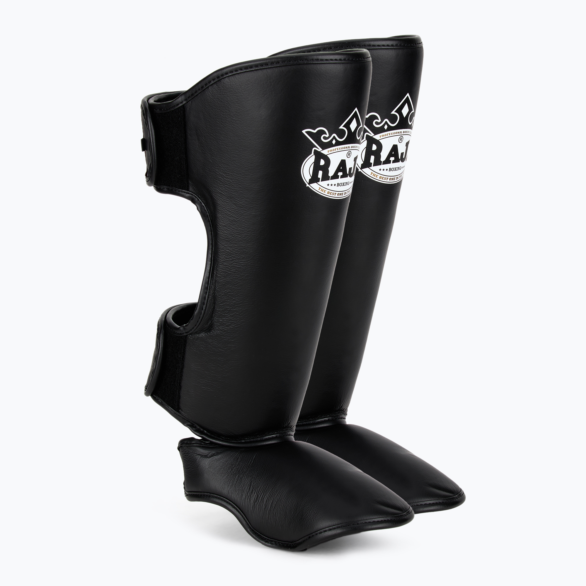 Ochraniacze piszczeli i stóp RAJA BOXING Lightweight Shin Guards Genuine Leather black | WYSYŁKA W 24H | 30 DNI NA ZWROT