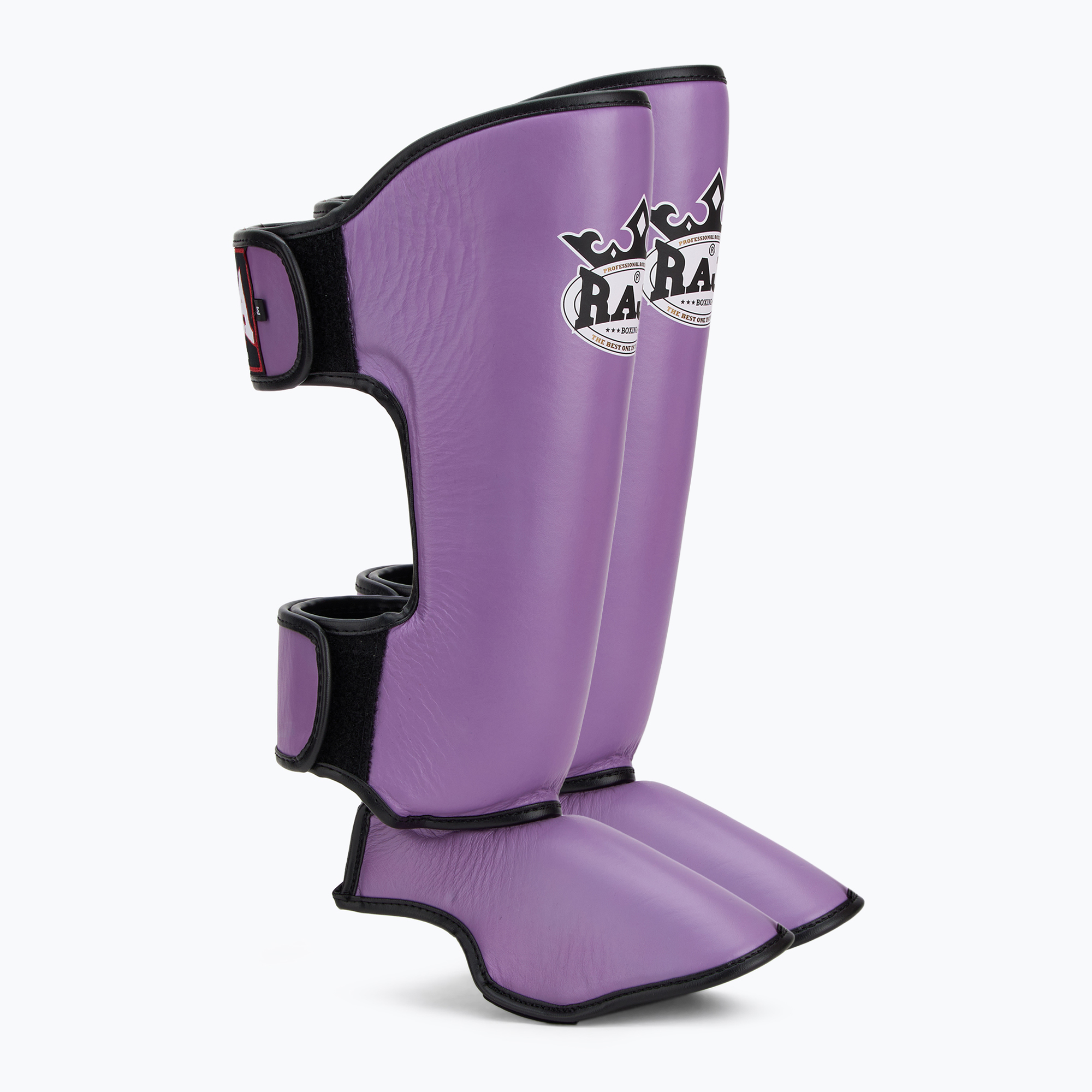 Ochraniacze piszczeli i stóp RAJA BOXING Lightweight Shin Guards Genuine Leather purple | WYSYŁKA W 24H | 30 DNI NA ZWROT