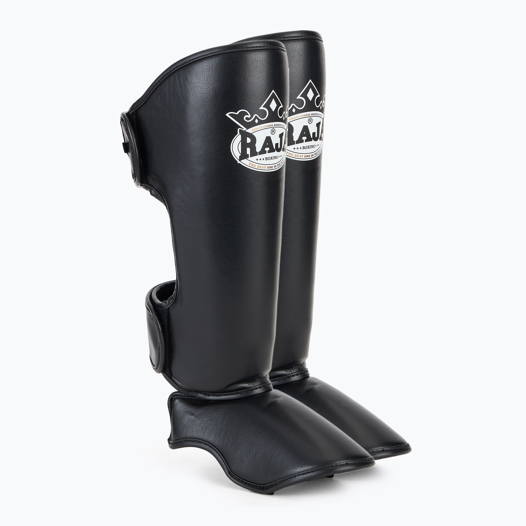 Ochraniacze piszczeli i stóp RAJA BOXING Lightweight Shin Guards Semi Leather black | WYSYŁKA W 24H | 30 DNI NA ZWROT