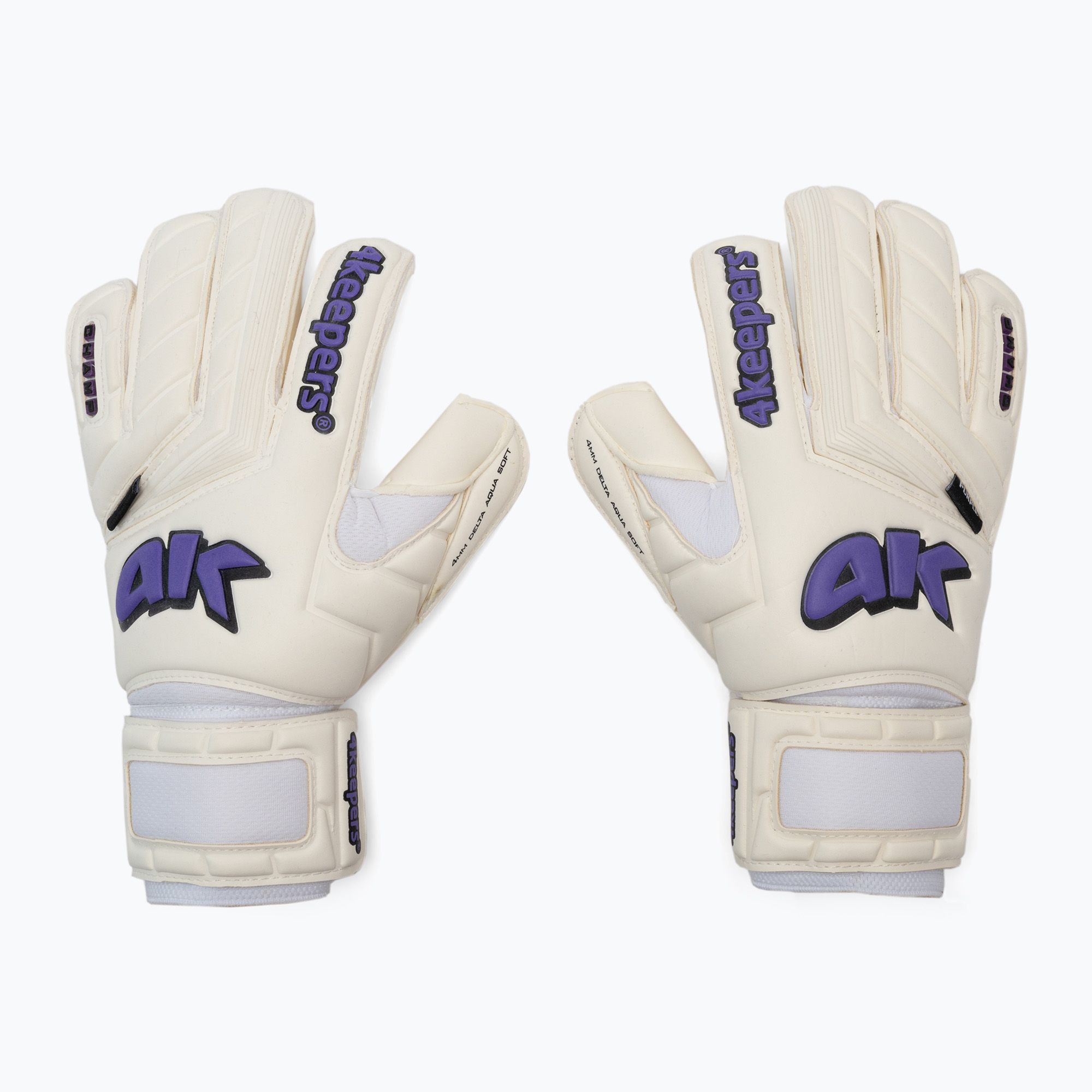 Rękawice bramkarskie 4keepers Champ Purple V RF białe/fioletowe | WYSYŁKA W 24H | 30 DNI NA ZWROT