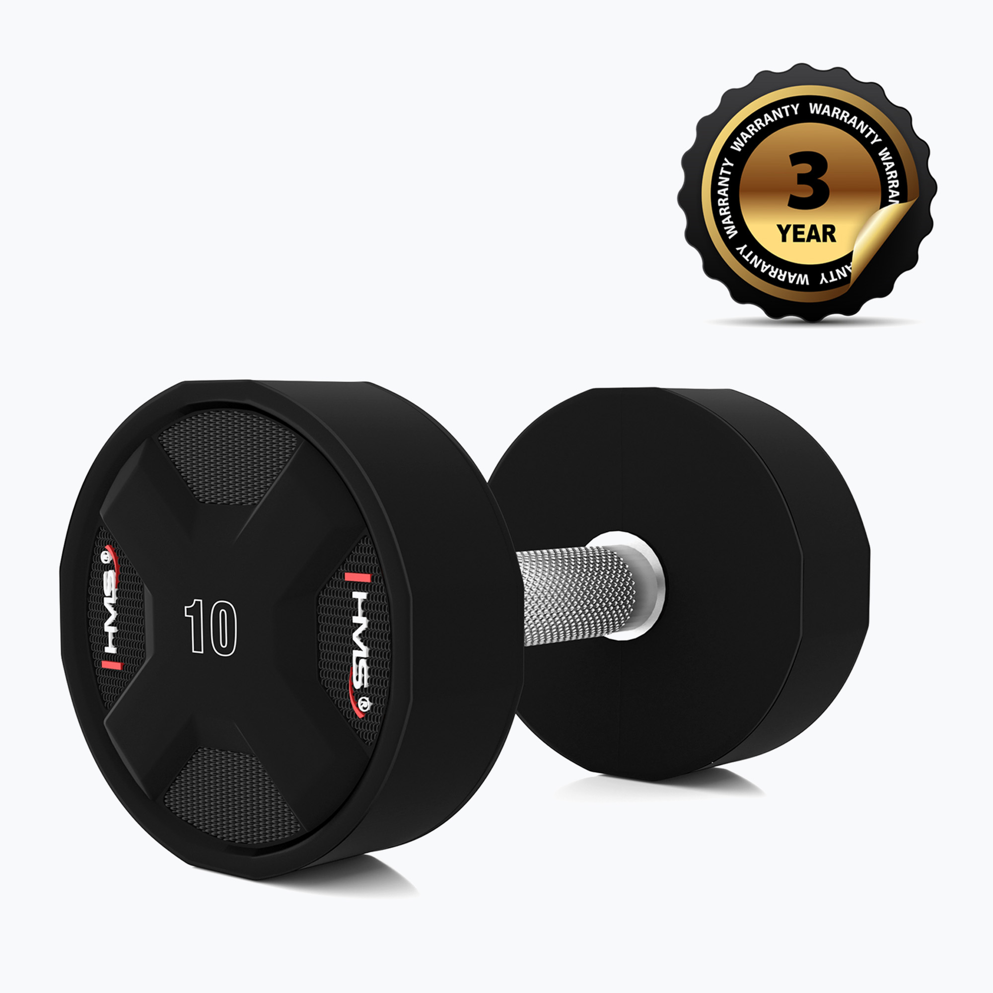 Hantel HMS HPC 1 szt. 10 kg black 
