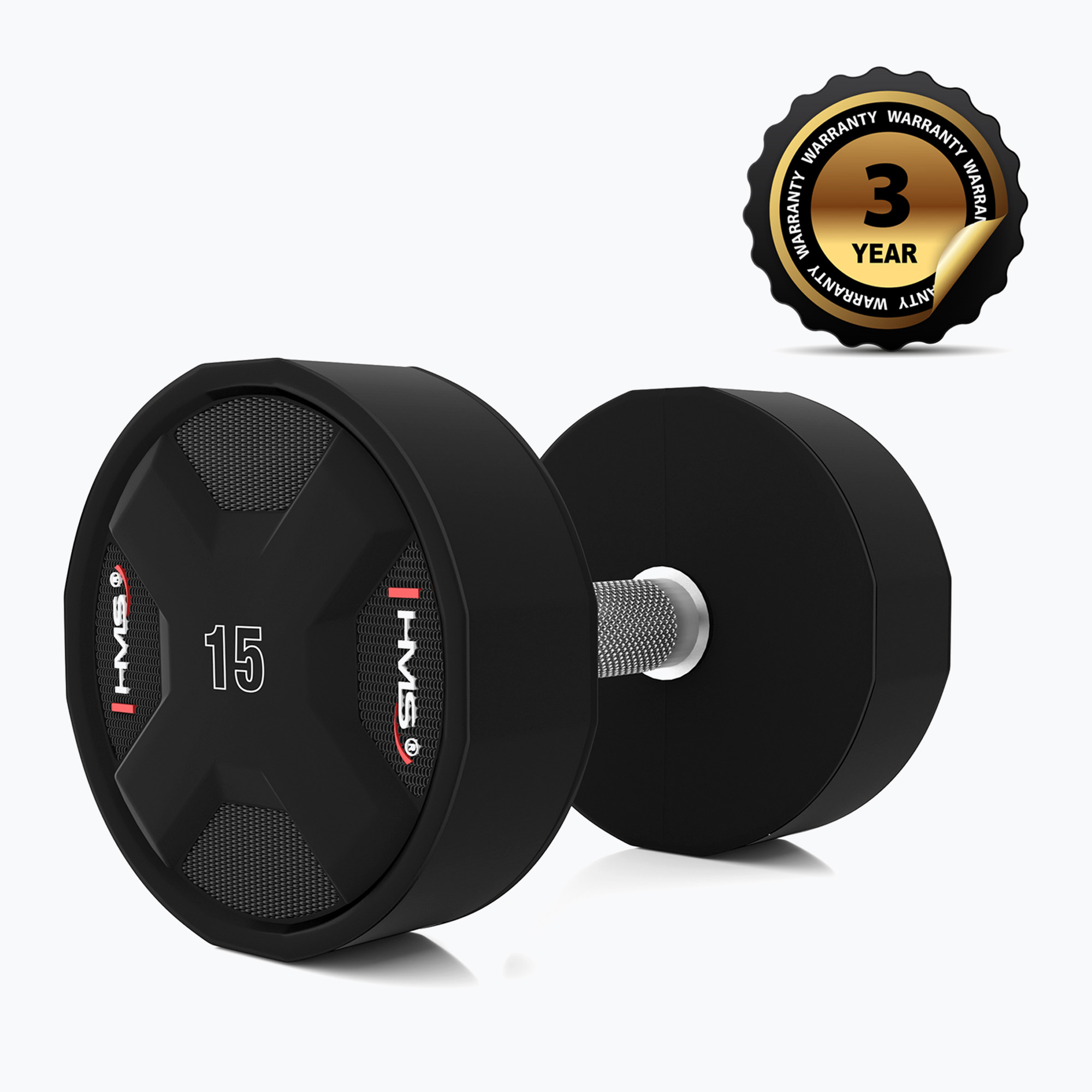 Hantel HMS HPC 1 szt. 15 kg black 