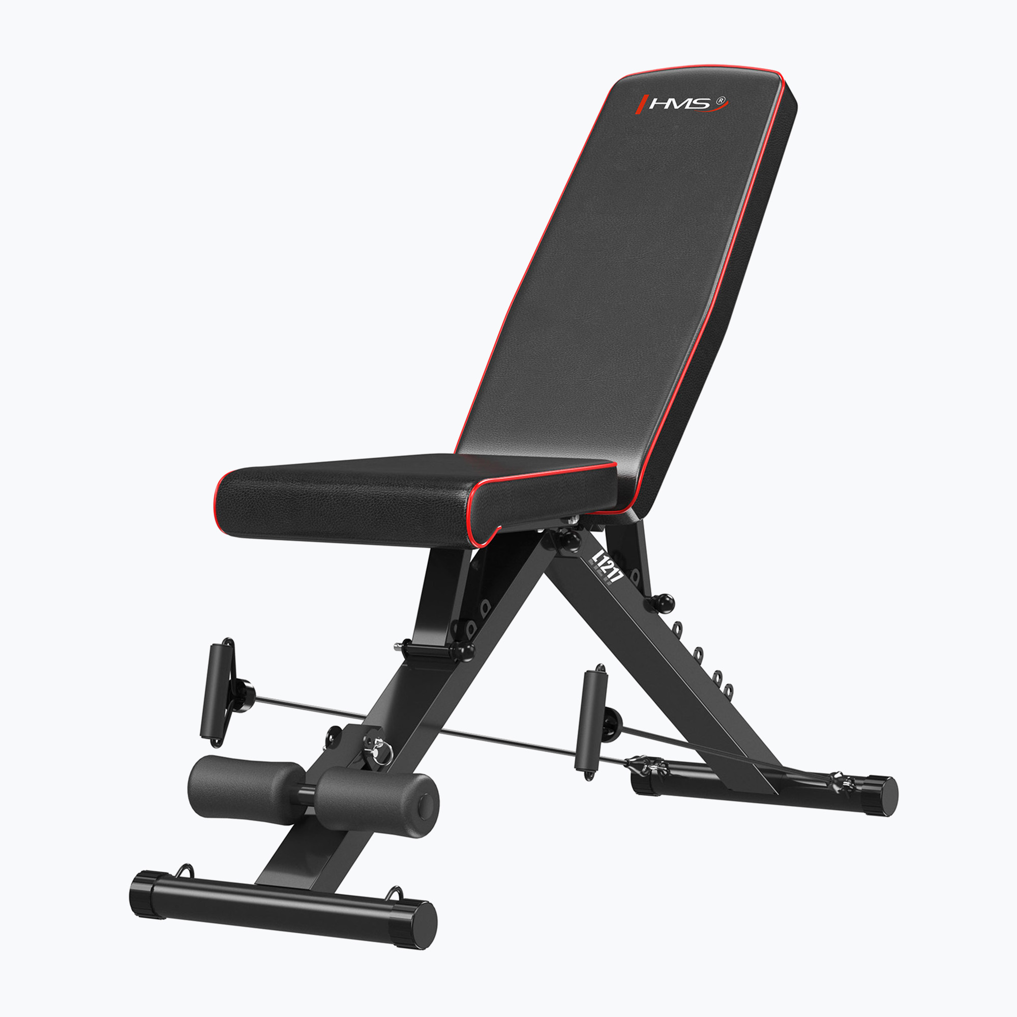 Ławka treningowa z linkami oporowymi HMS L1217 black 