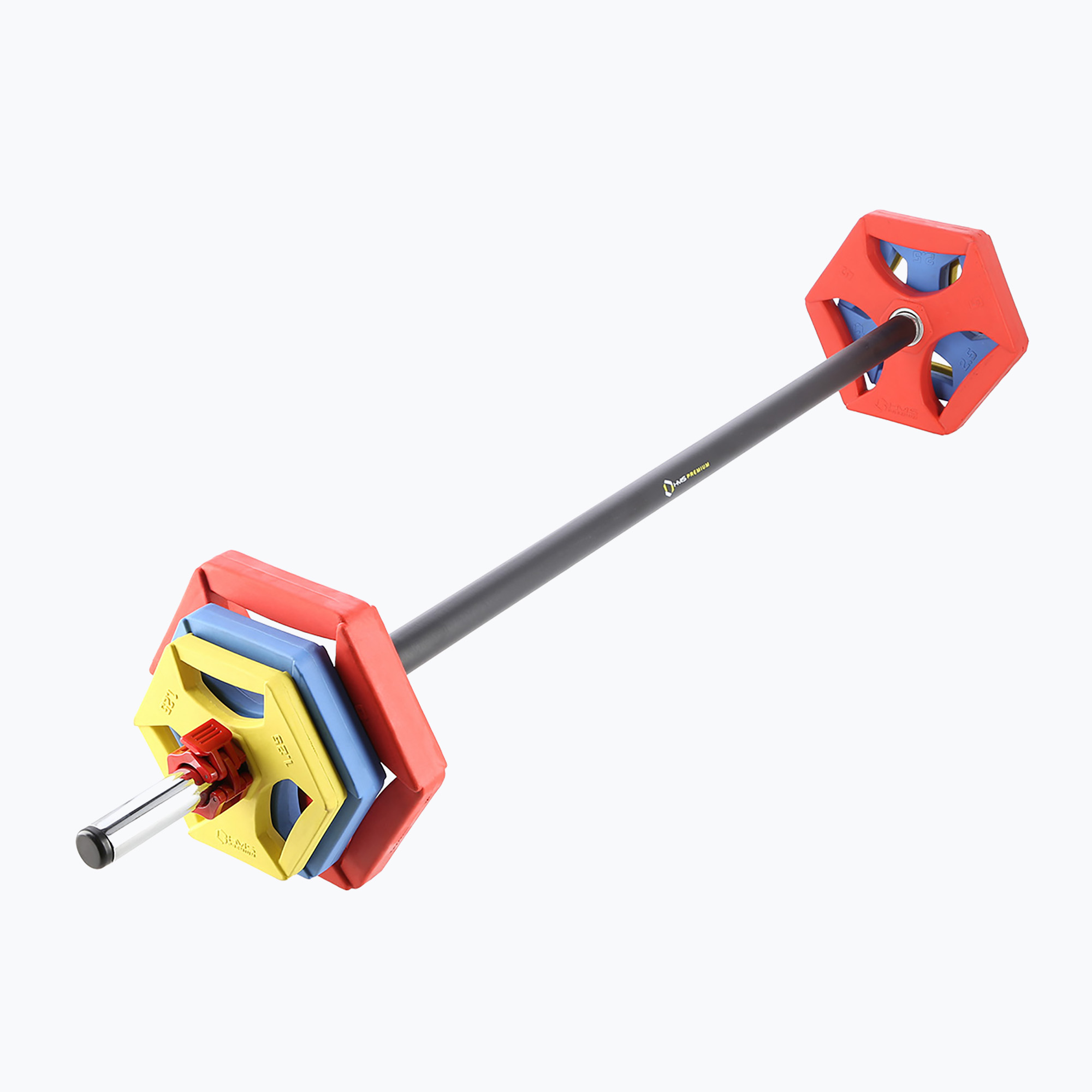 Sztanga z obciążeniem HMS SBP21 20 kg Premium 