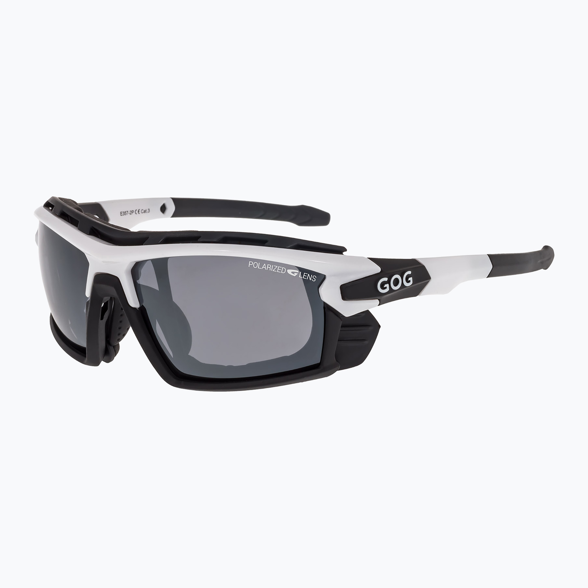 Okulary przeciwsłoneczne GOG Glaze white/black/silver mirror | WYSYŁKA W 24H | 30 DNI NA ZWROT