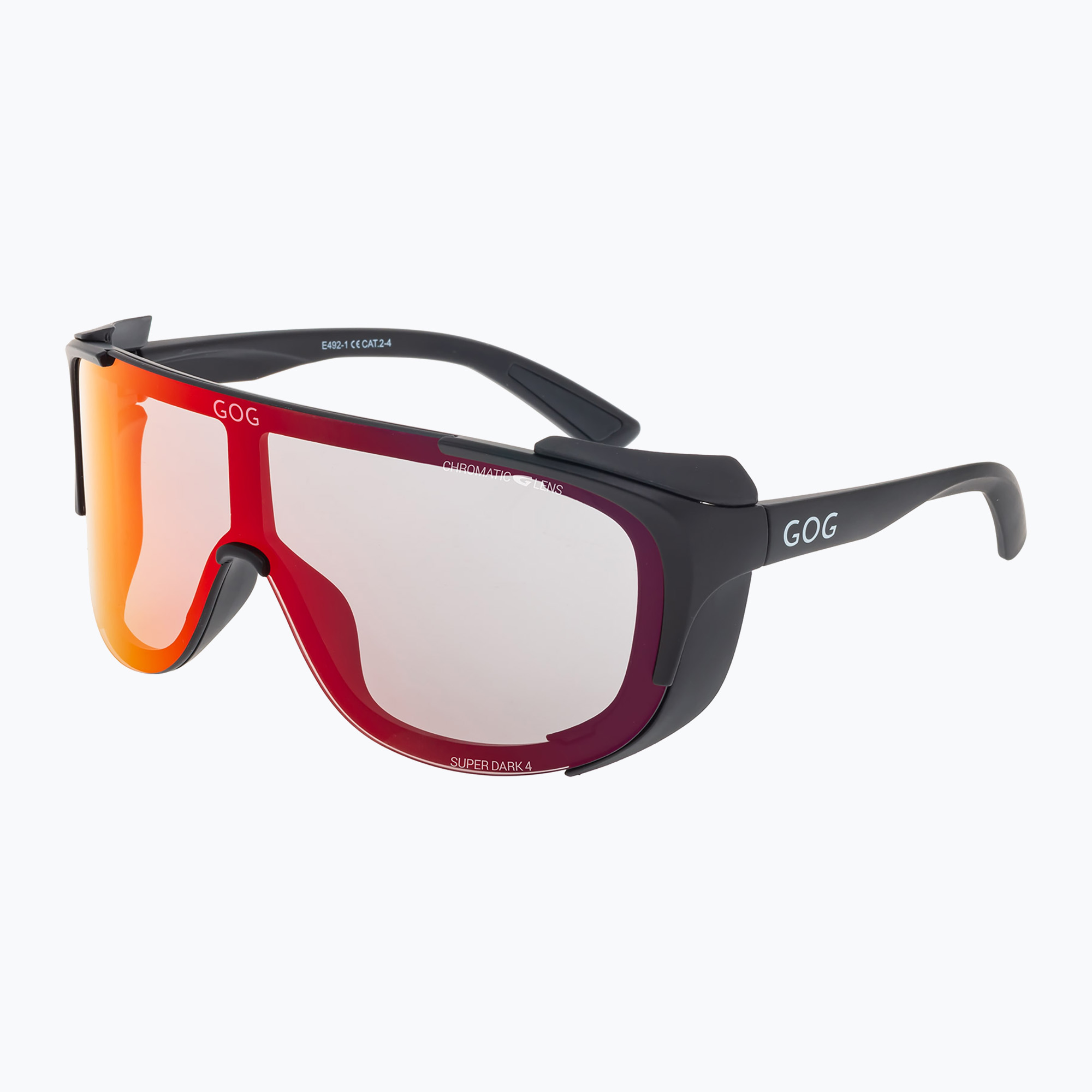 Okulary przeciwsłoneczne GOG Tatra  matt black/polychromatic red | WYSYŁKA W 24H | 30 DNI NA ZWROT