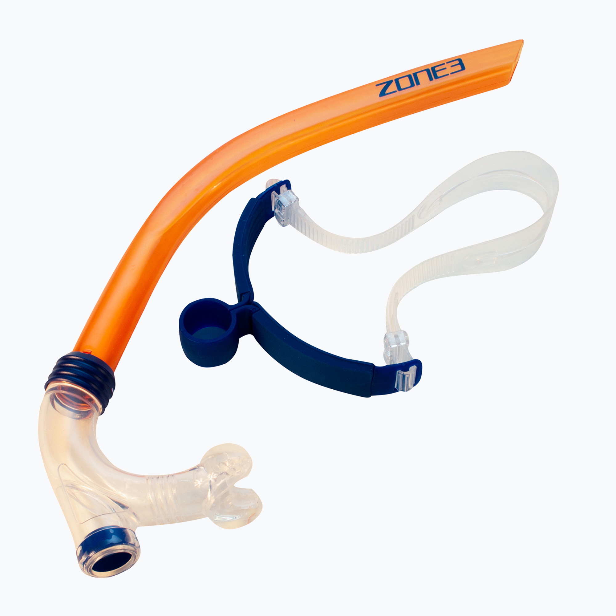 Rurka czołowa do pływania ZONE3 Front Facing Snorkel orange/blue | WYSYŁKA W 24H | 30 DNI NA ZWROT