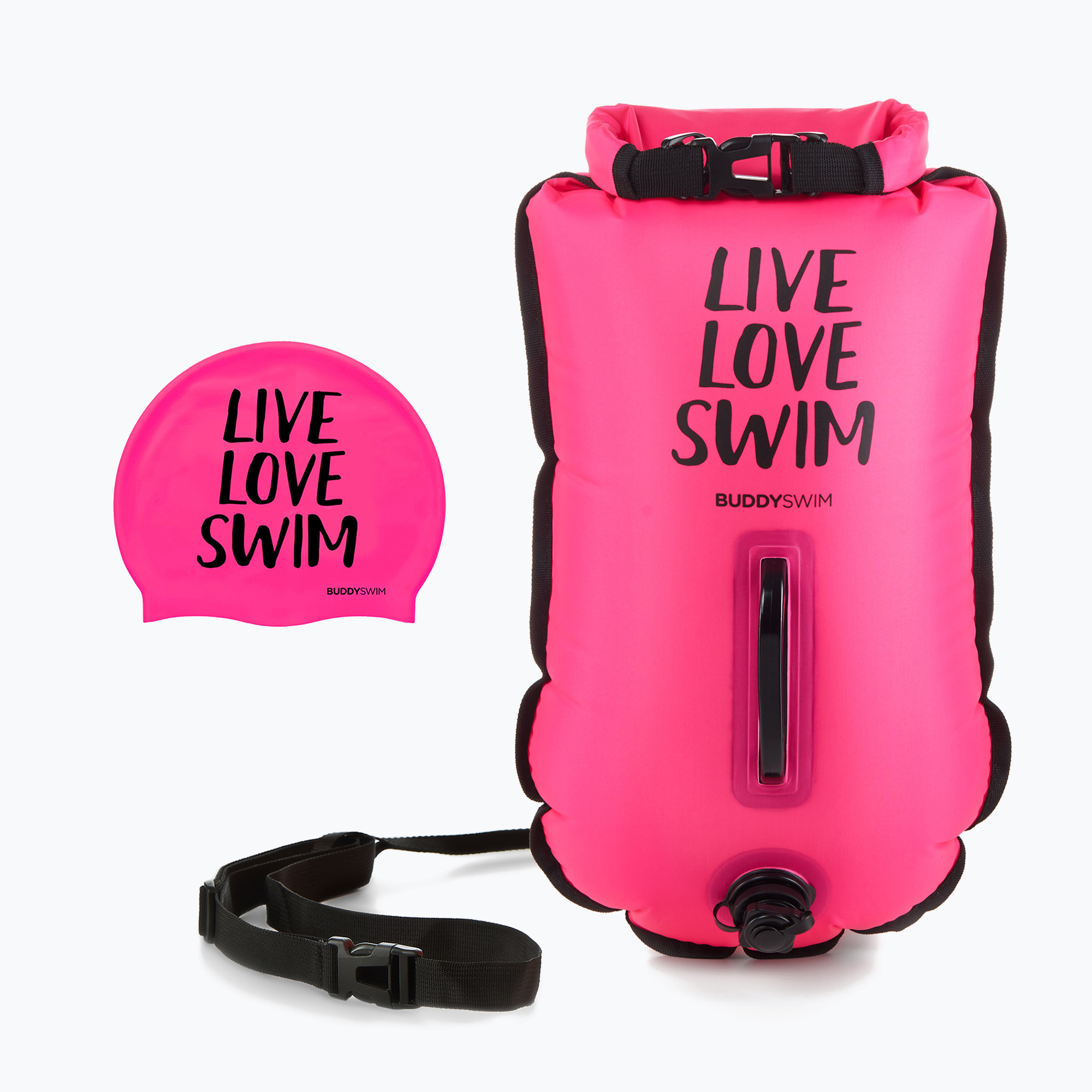 Bojka asekuracyjna BuddySwim CSW Dry Bag 20 l pink | WYSYŁKA W 24H | 30 DNI NA ZWROT