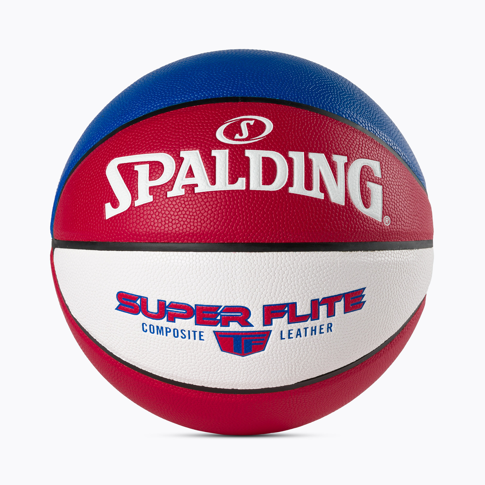 Piłka do koszykówki Spalding Super Flite czerwona/biała/niebieska rozmiar 7 