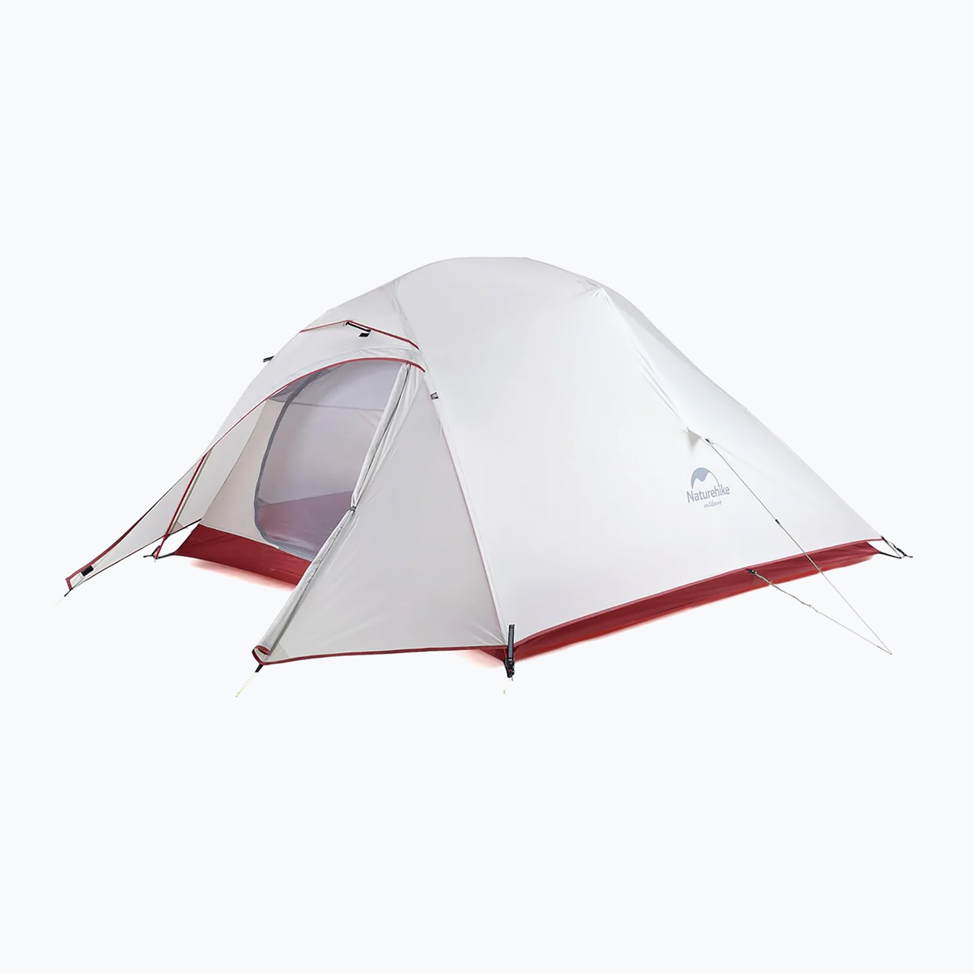 Namiot trekkingowy 3-osobowy Naturehike Updated Cloud Up 3 light grey/red 