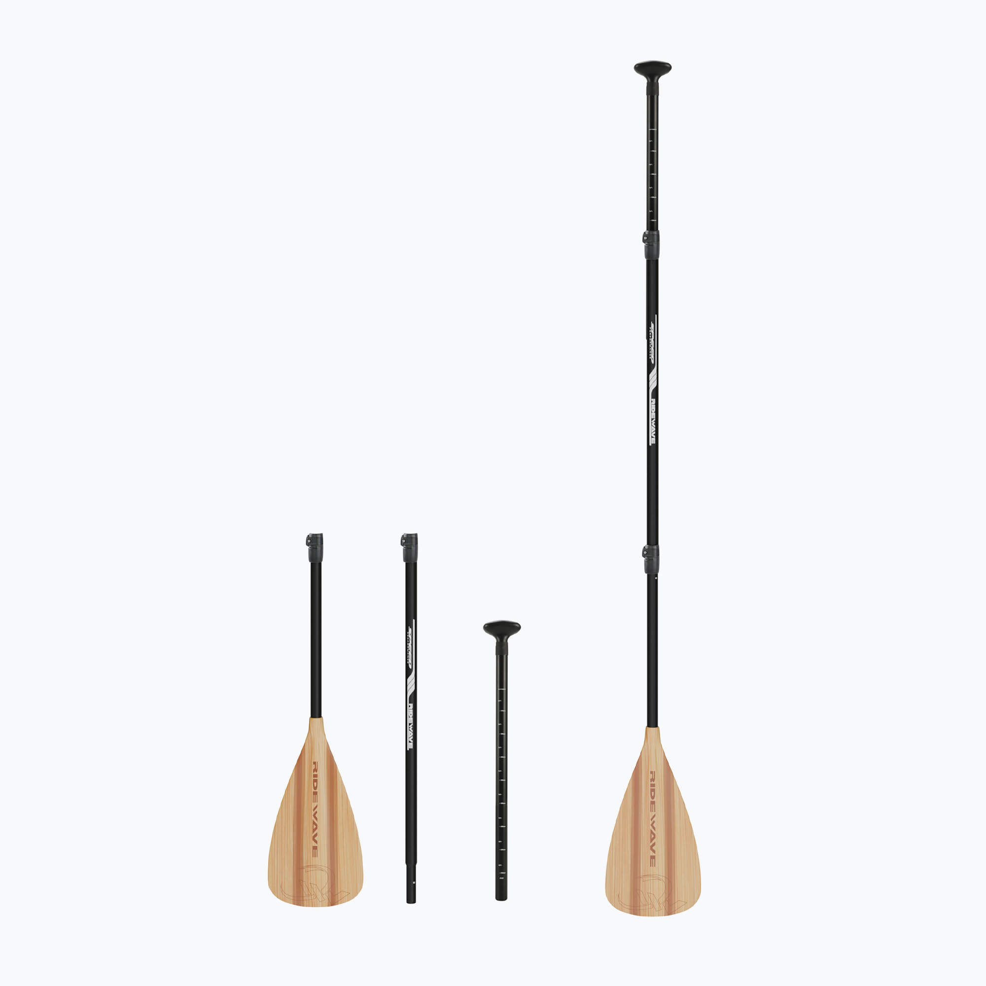 Wiosło SUP 3-częściowe RIDEWAVE Kun Bamboo 