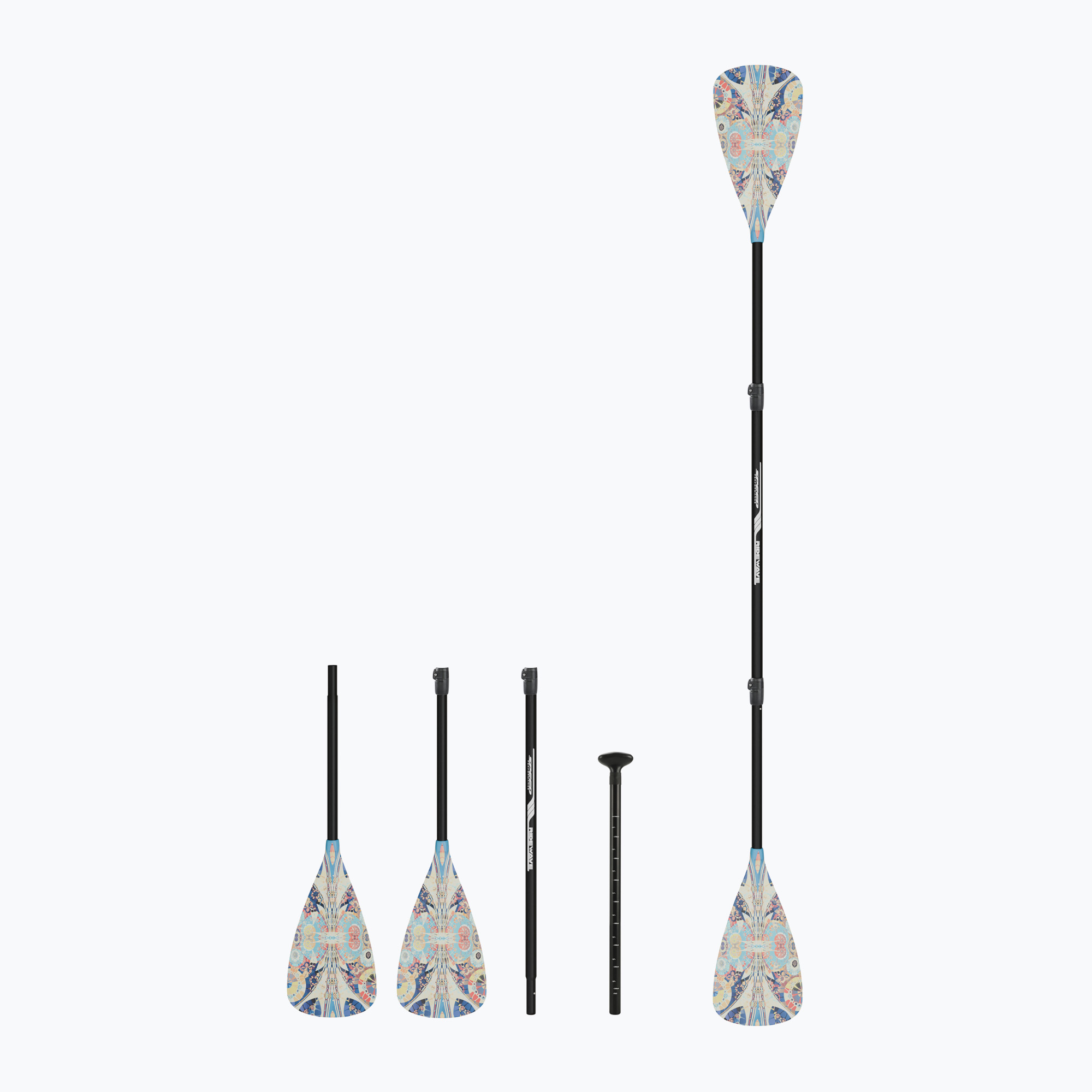 Wiosło SUP/Kayak 4-częściowe RIDEWAVE Conquerbrace Combo 