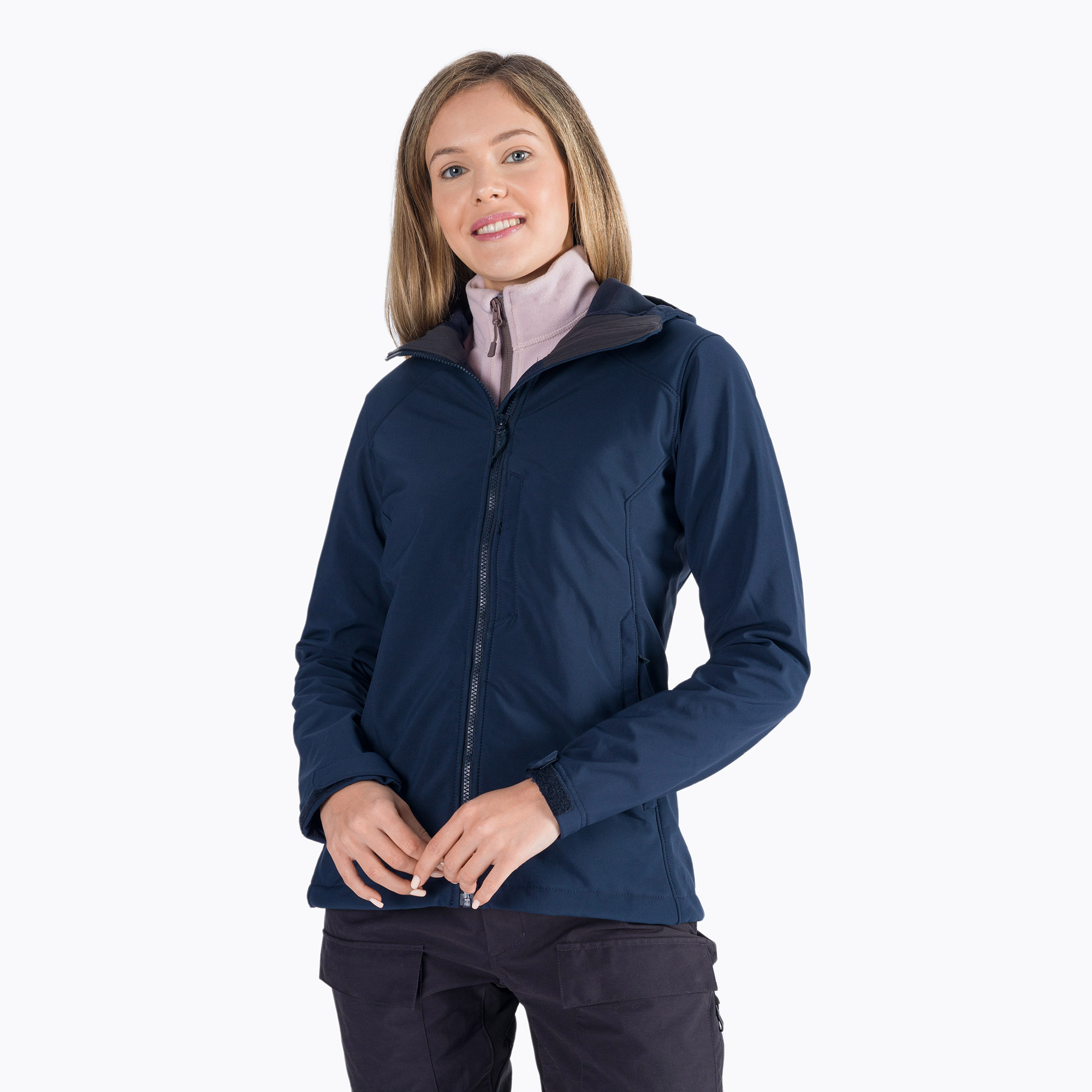 Kurtka softshell damska Helly Hansen Paramount Hood Softshell navy | WYSYŁKA W 24H | 30 DNI NA ZWROT