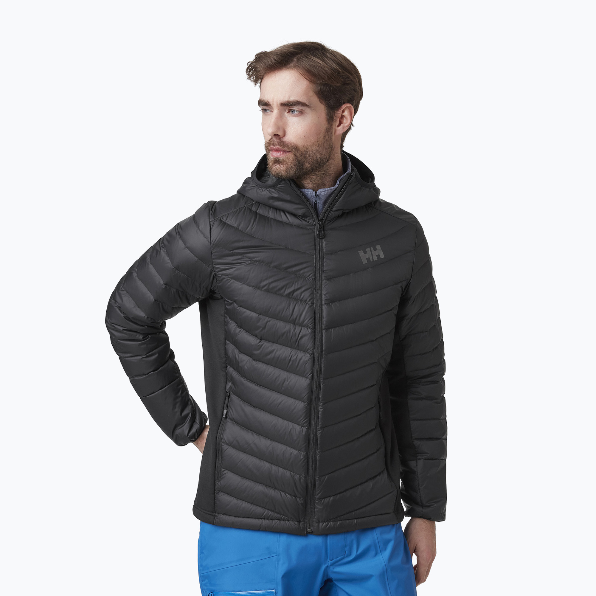 Kurtka hybrydowa męska Helly Hansen Verglas Hooded Down Hybrid Ins black | WYSYŁKA W 24H | 30 DNI NA ZWROT