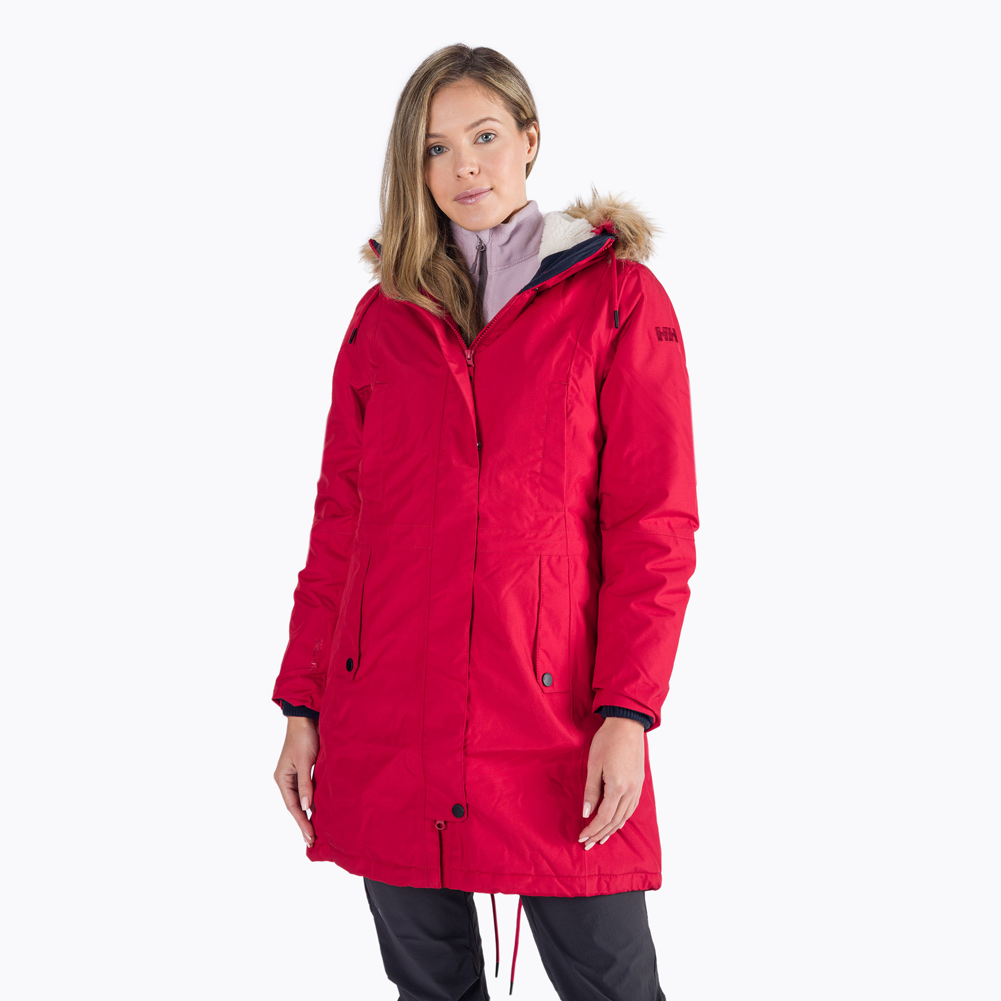Płaszcz zimowy damski Helly Hansen Mayen Parka red | WYSYŁKA W 24H | 30 DNI NA ZWROT