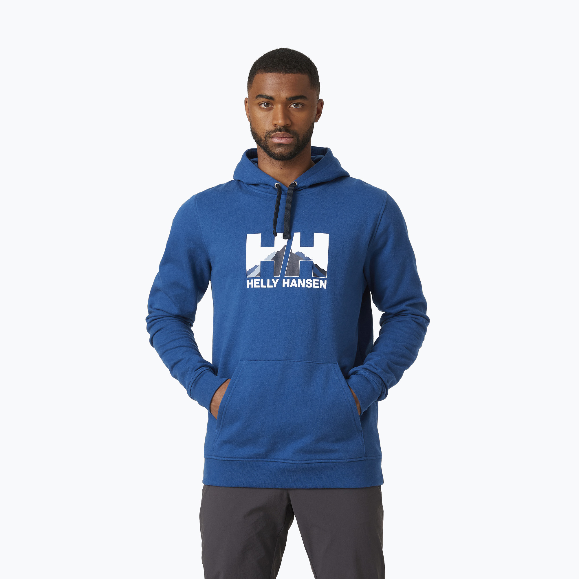 Bluza męska Helly Hansen Nord Graphic Pull Over Hoodie deep fjord/606 | WYSYŁKA W 24H | 30 DNI NA ZWROT