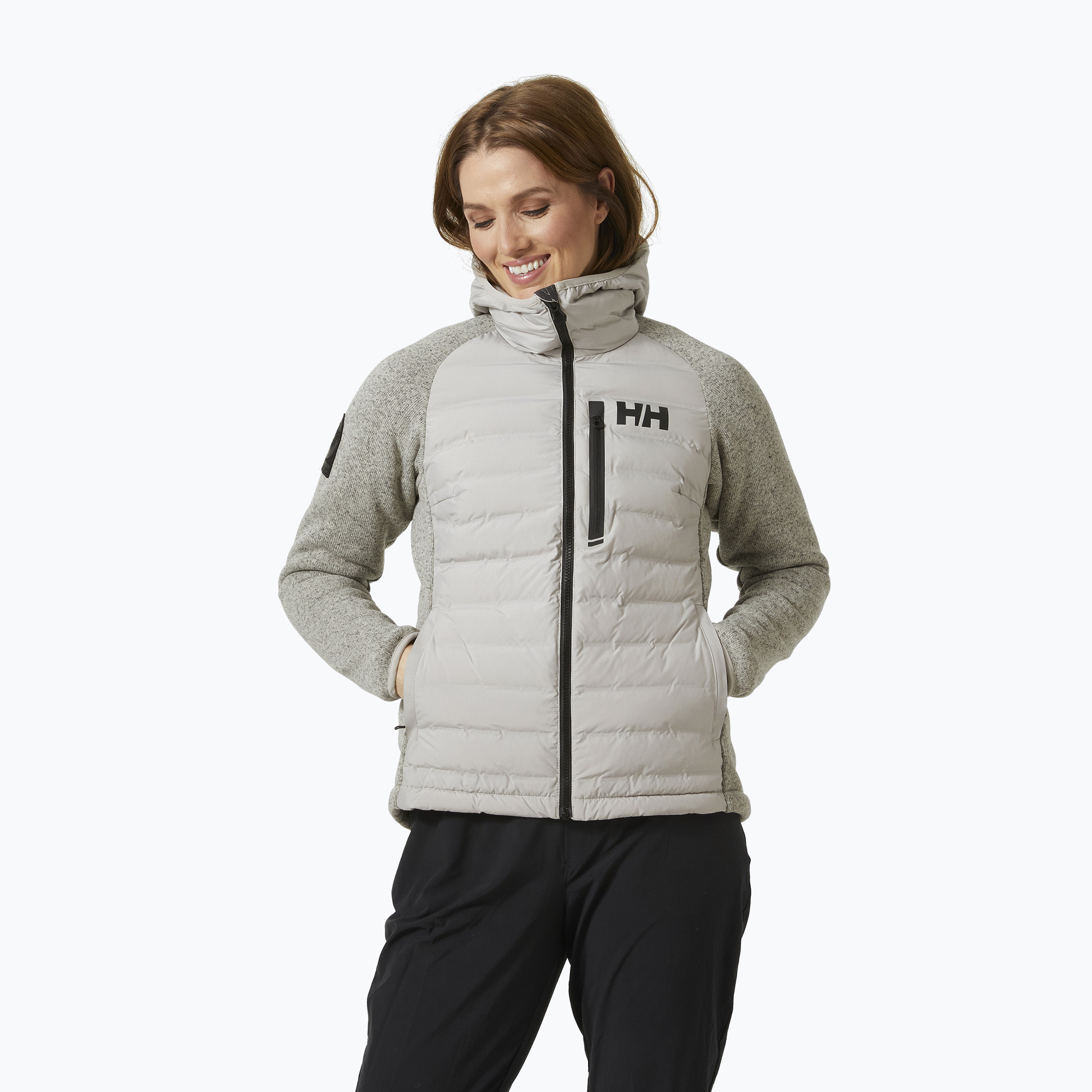 Kurtka żeglarska damska Helly Hansen Arctic Ocean Hybrid Ins mellow grey | WYSYŁKA W 24H | 30 DNI NA ZWROT