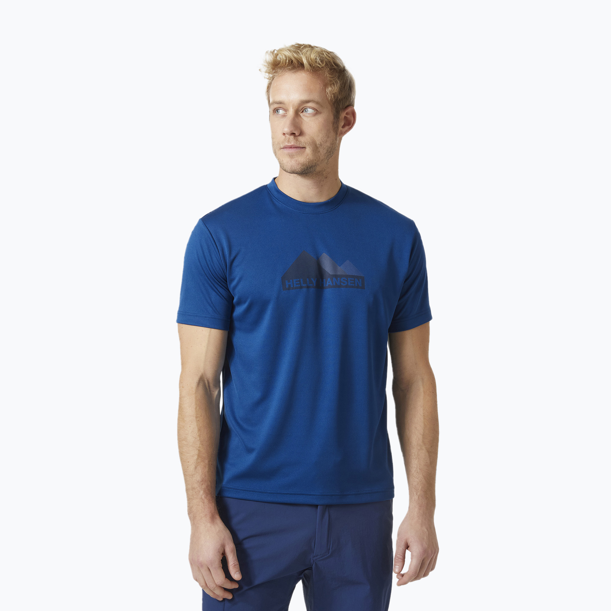 Koszulka męska Helly Hansen HH Tech Graphic deep fjord | WYSYŁKA W 24H | 30 DNI NA ZWROT