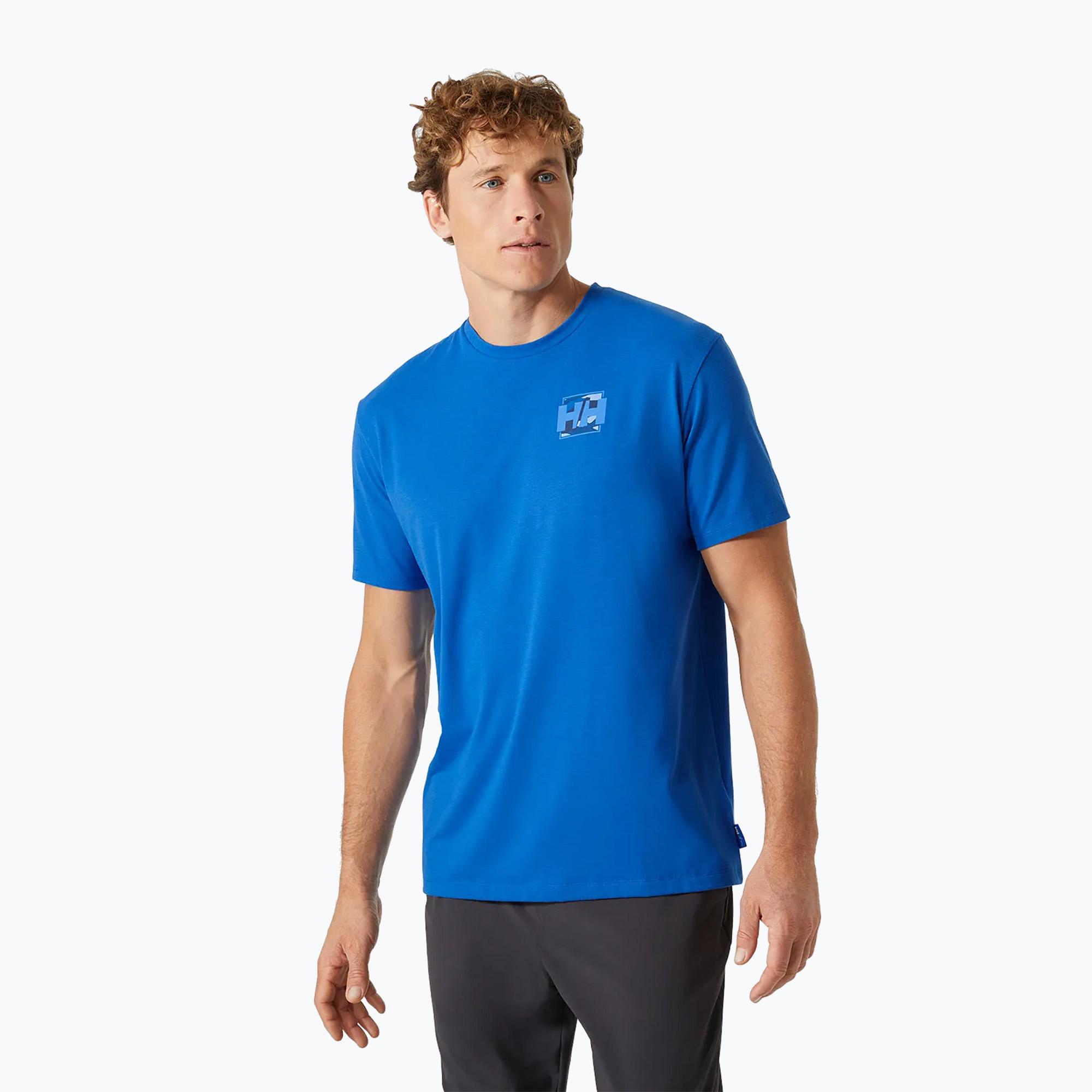 Koszulka męska Helly Hansen Skog Recycled Graphic cobalt 2.0 | WYSYŁKA W 24H | 30 DNI NA ZWROT