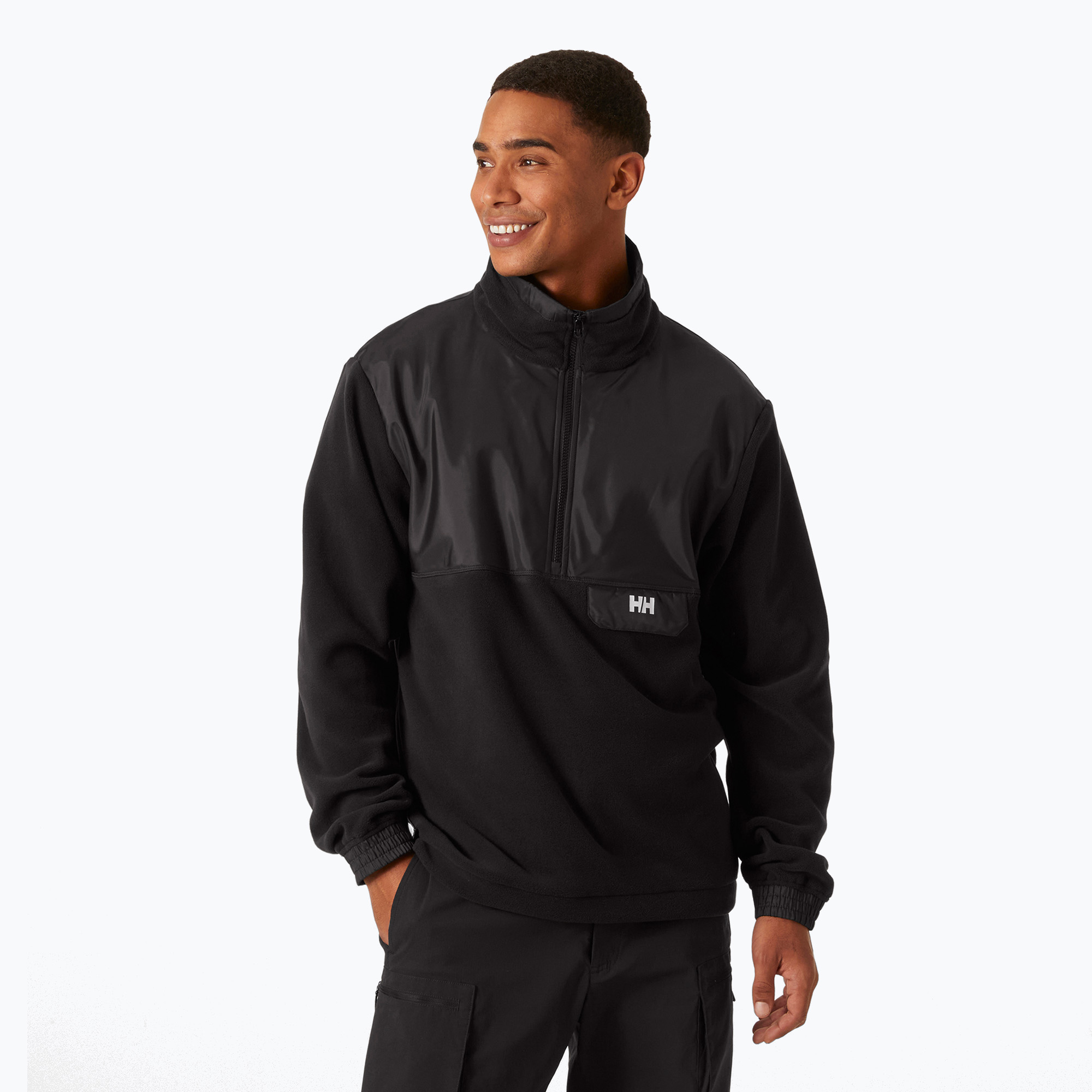 Bluza polarowa męska Helly Hansen Yu 1/2 Zip Fleece black | WYSYŁKA W 24H | 30 DNI NA ZWROT