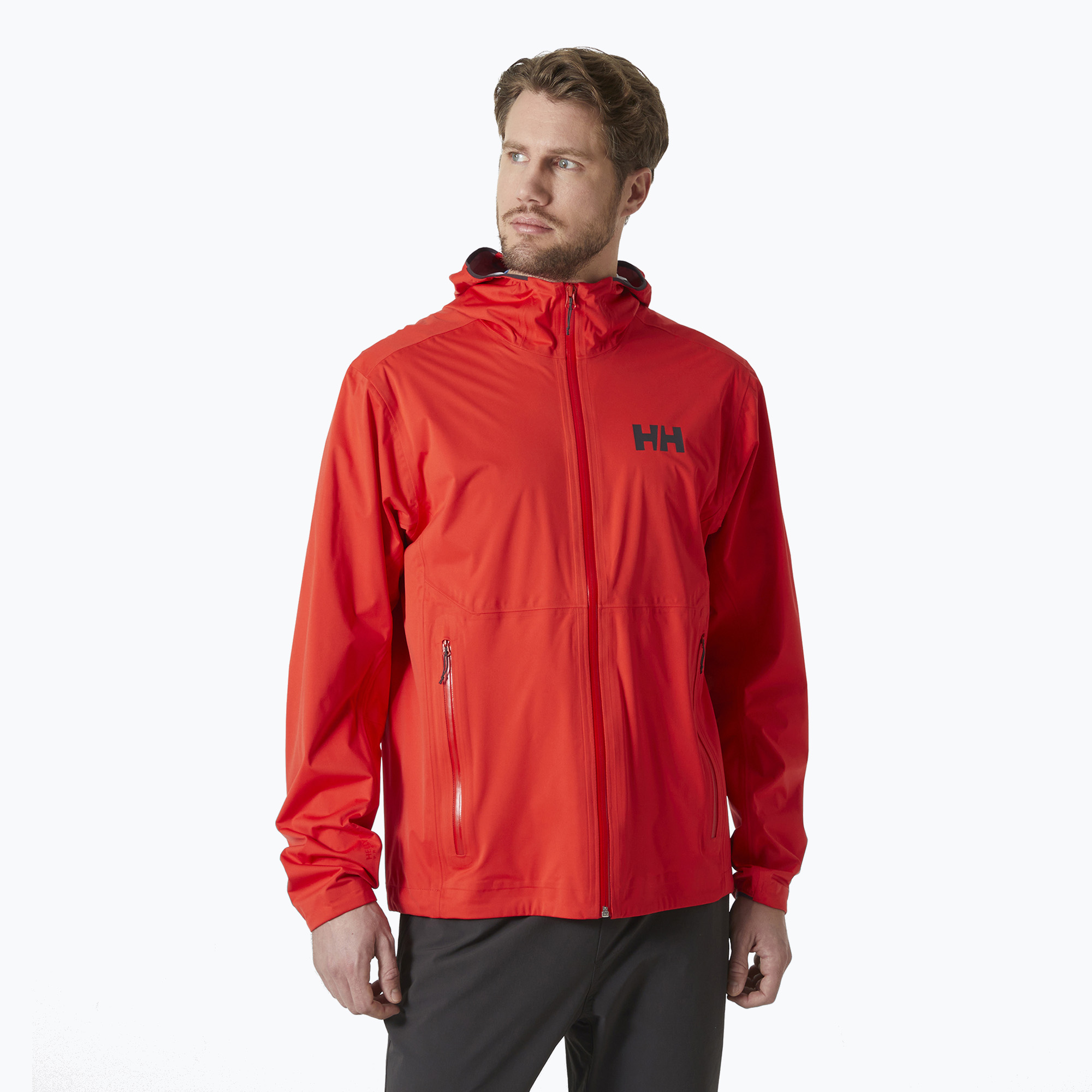 Kurtka przeciwdeszczowa męska Helly Hansen Momentum 3L Stretch alert red | WYSYŁKA W 24H | 30 DNI NA ZWROT