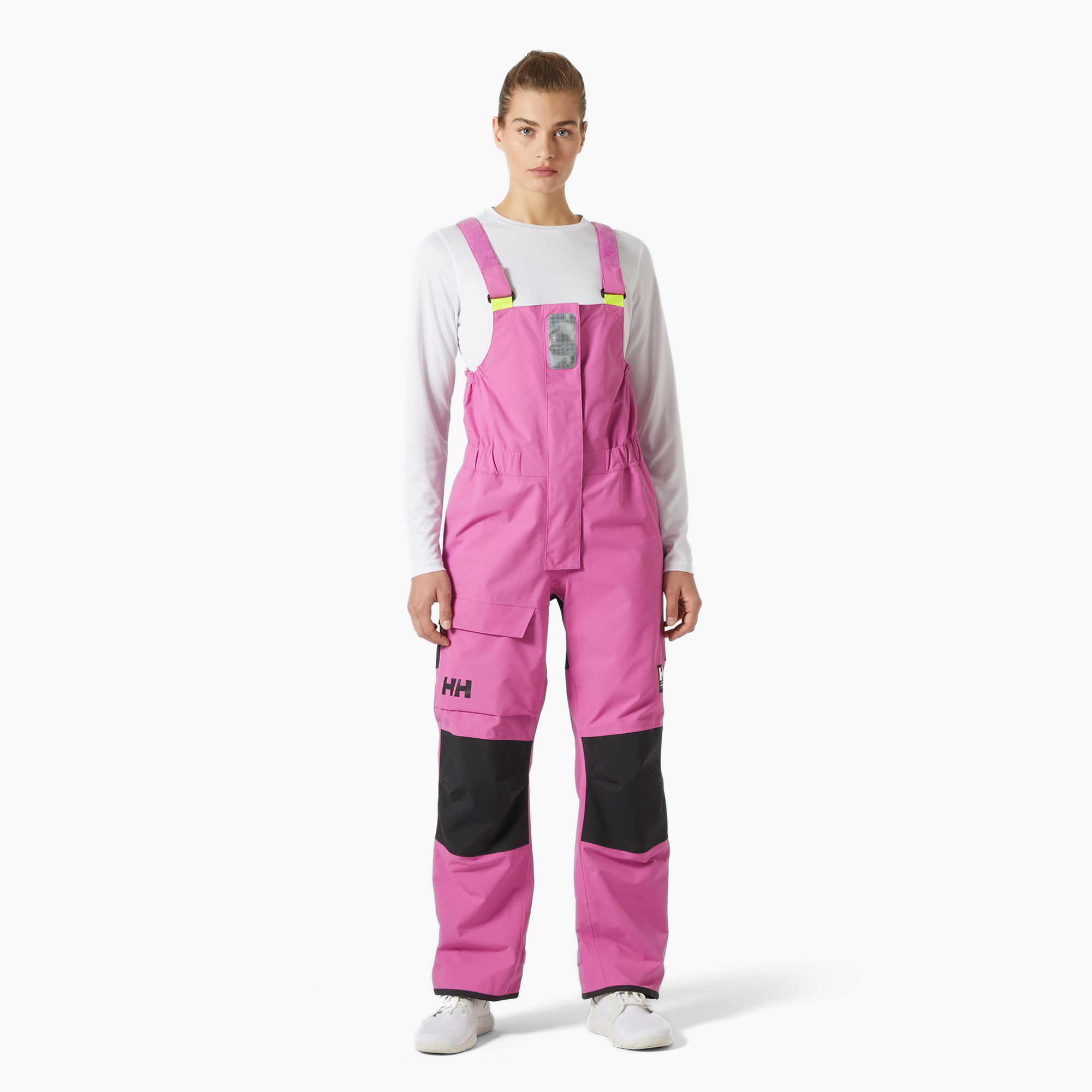 Spodnie żeglarskie damskie Helly Hansen Pier 4.0 Bib meta pink 