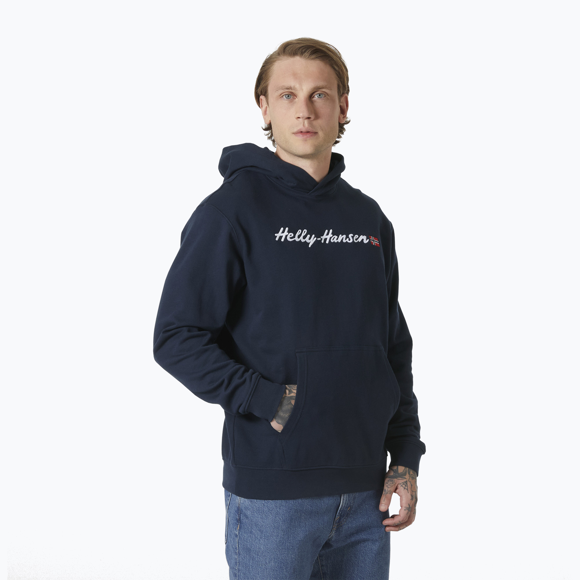 Bluza męska Helly Hansen Core Graphic Sweat Hoodie navy | WYSYŁKA W 24H | 30 DNI NA ZWROT