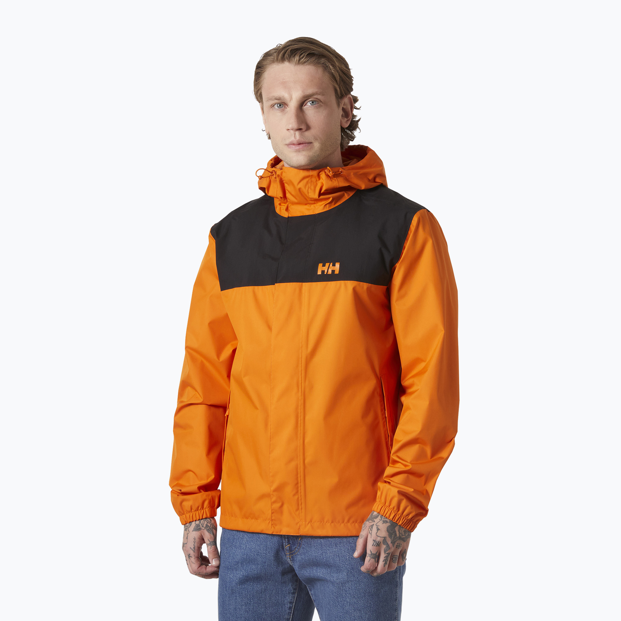 Kurtka przeciwdeszczowa męska Helly Hansen Vancouver orange peel 