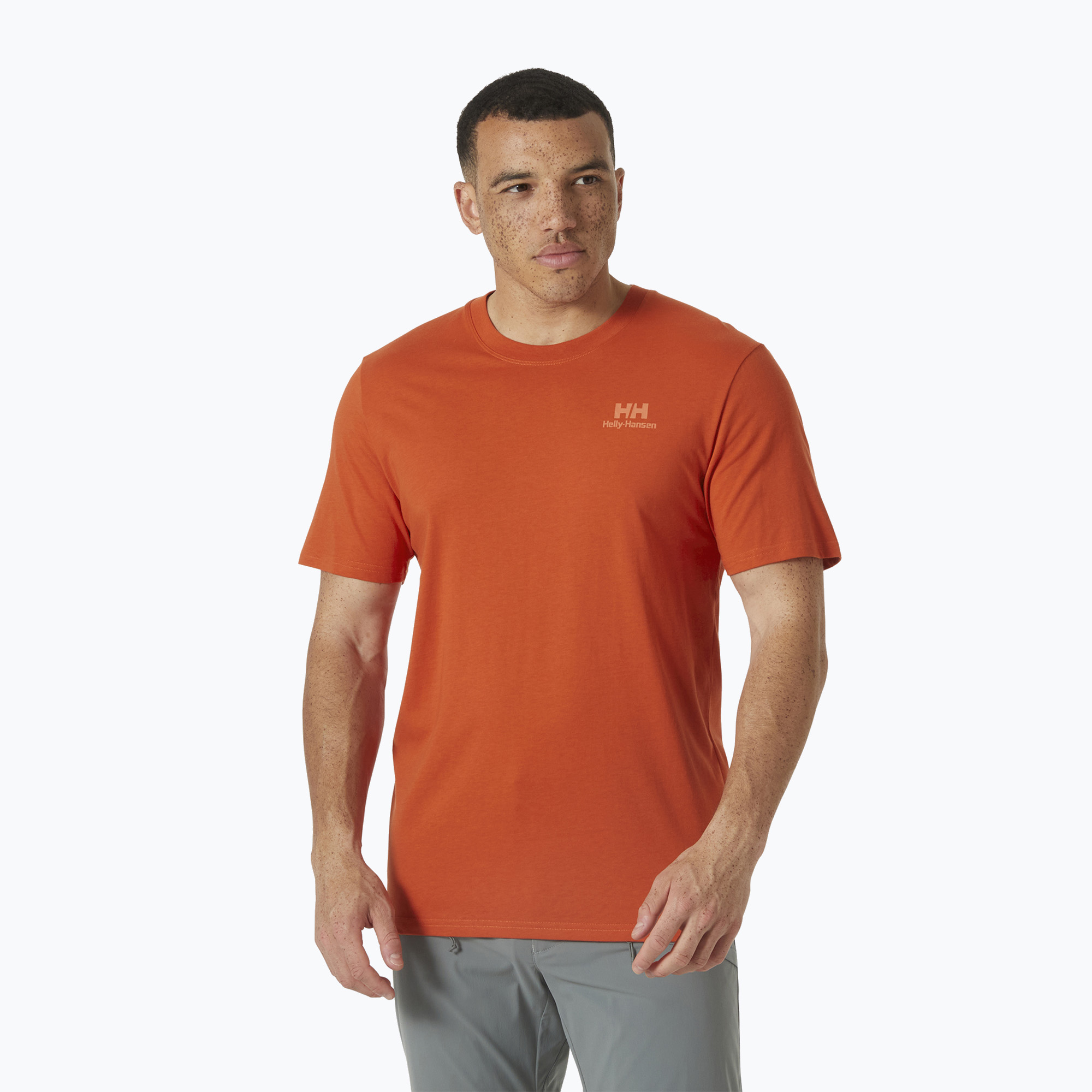 Koszulka męska Helly Hansen Nord Graphic patrol orange 