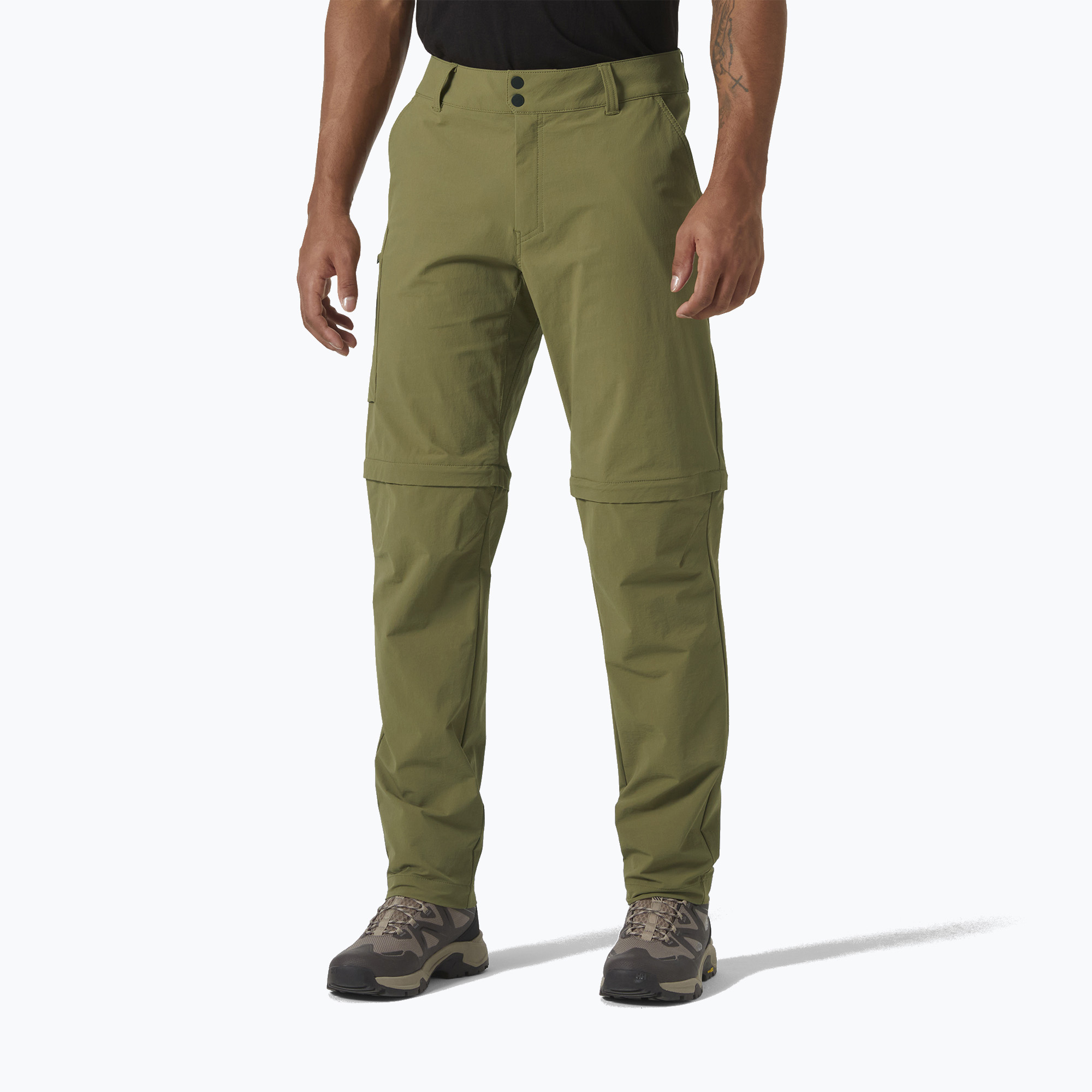 Spodnie softshell męskie Helly Hansen Brono Softshell Zip Off terrain green 