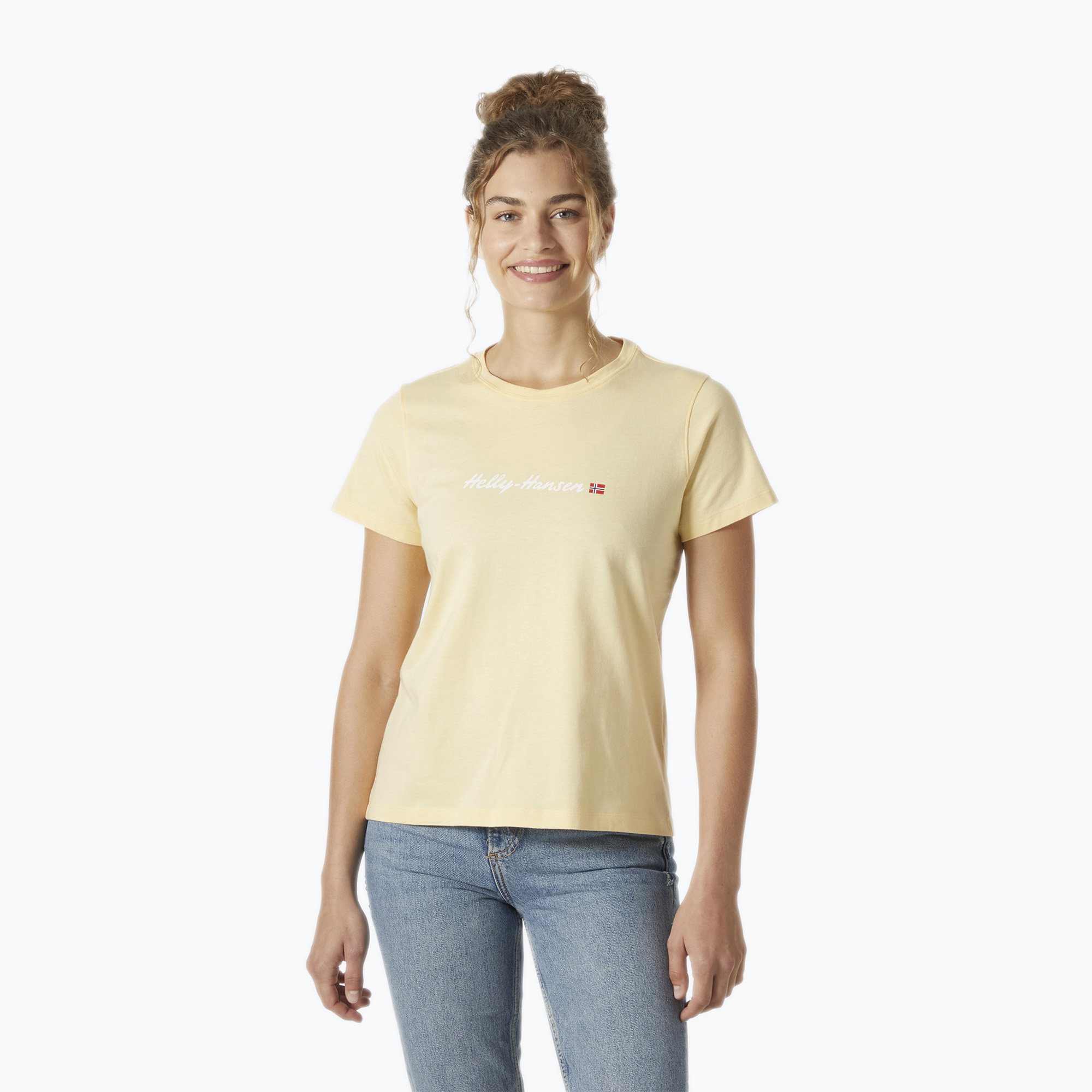 Koszulka damska Helly Hansen Core Graphic 2.0 yellow cream 