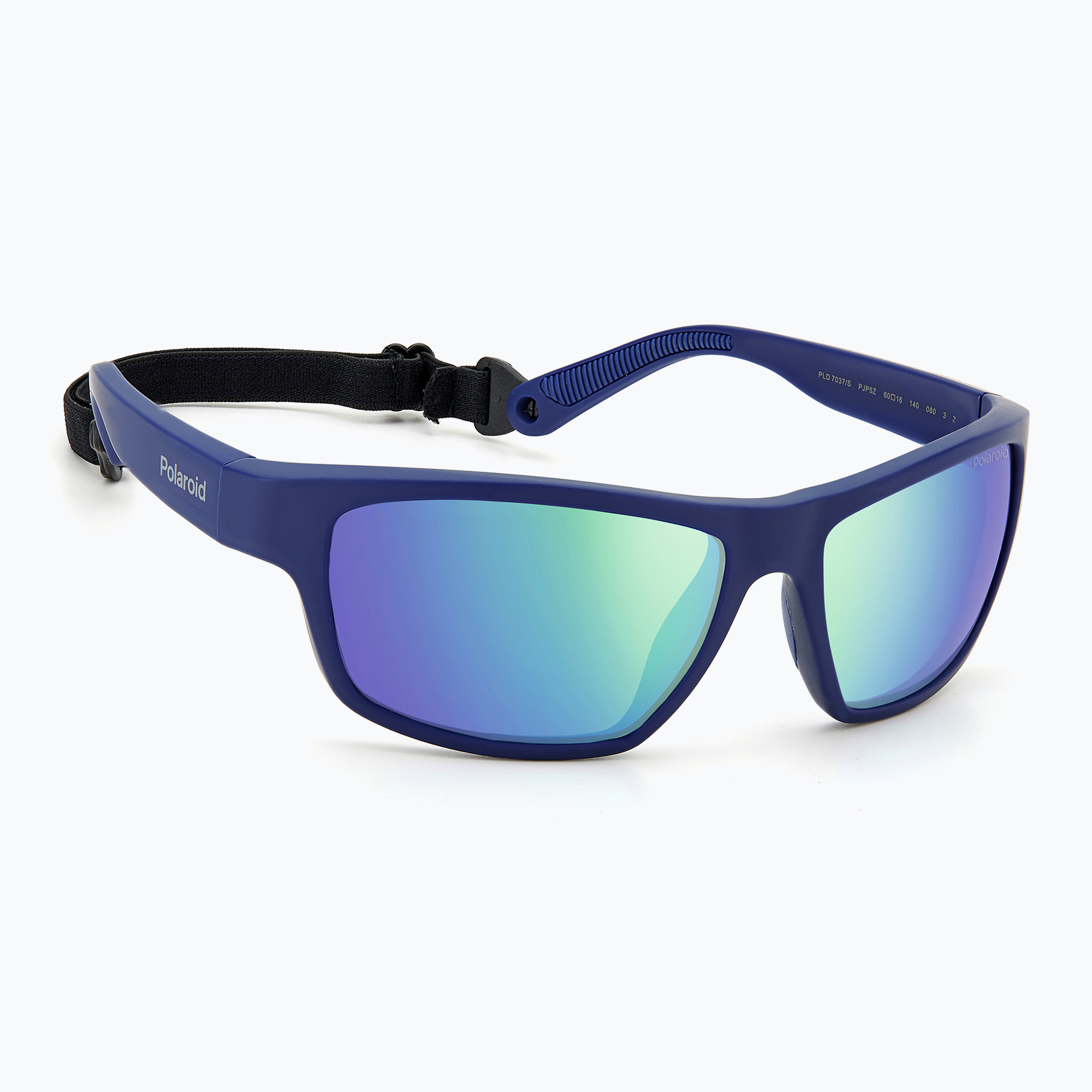 Okulary przeciwsłoneczne Polaroid PLD 7037/S matt blue/greygreen mirror polarized 