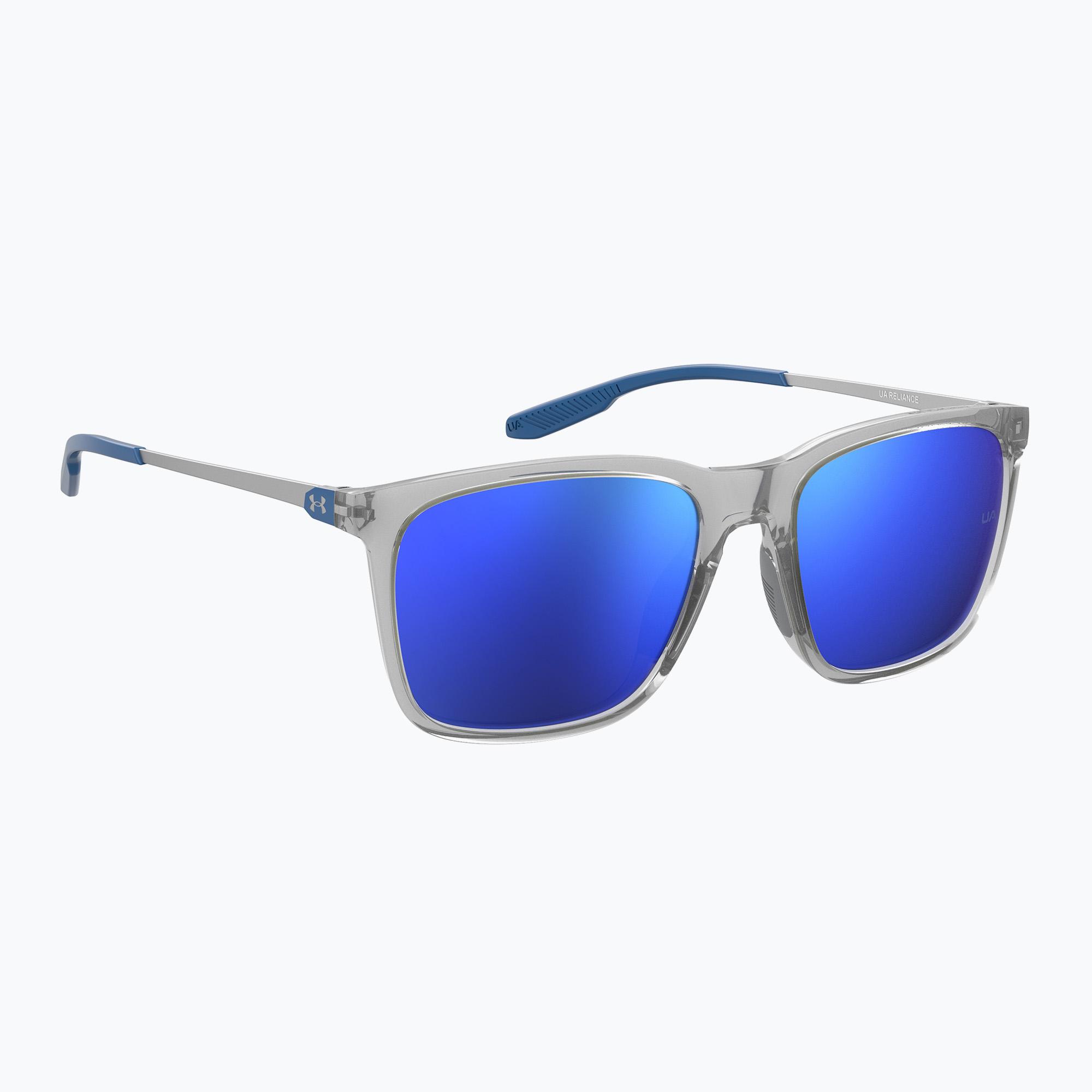 Okulary przeciwsłoneczne męskie Under Armour Reliance crystal grey/blue multilayer 