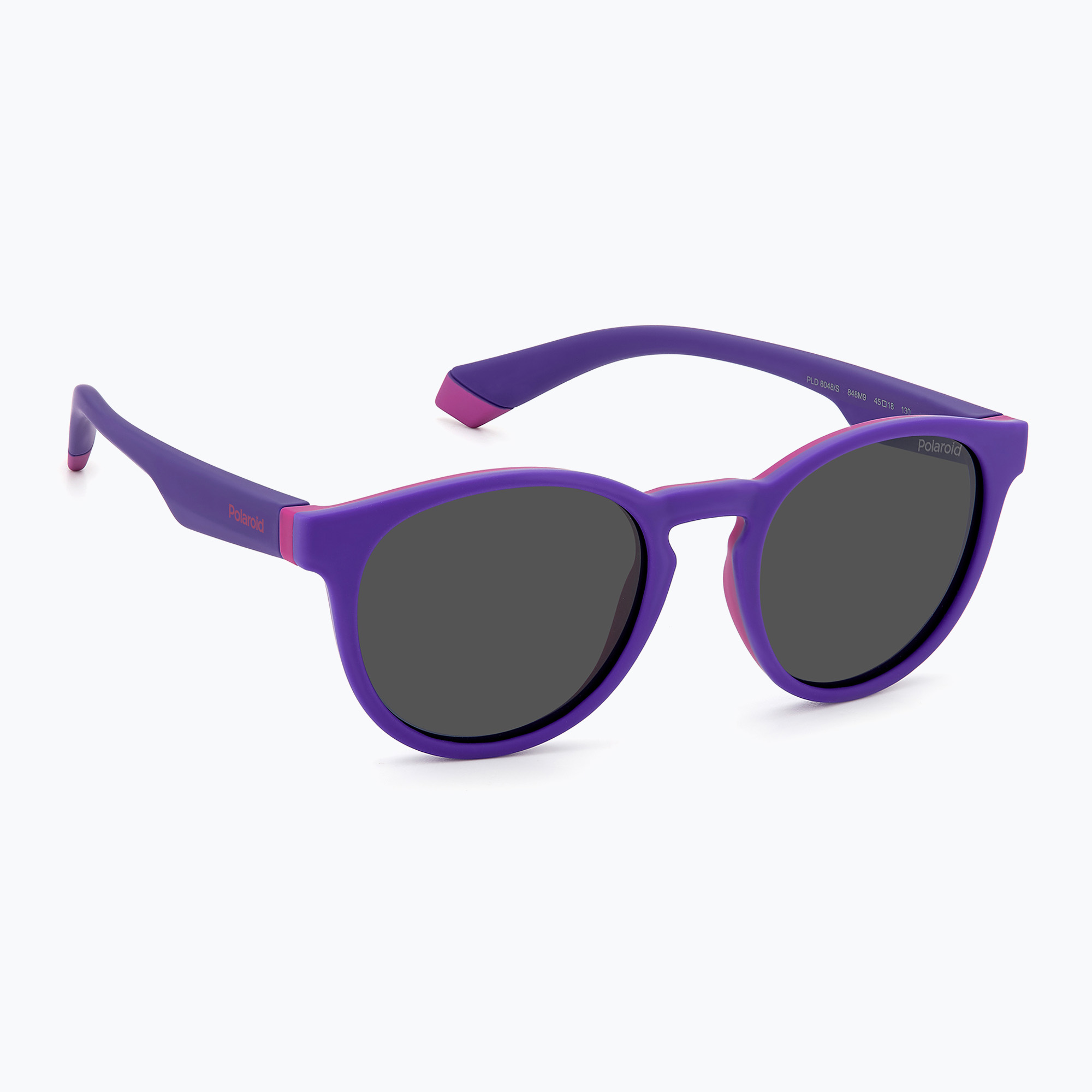 Okulary przeciwsłoneczne dziecięce Polaroid PLD 8048/S lilac violet/grey polarized 